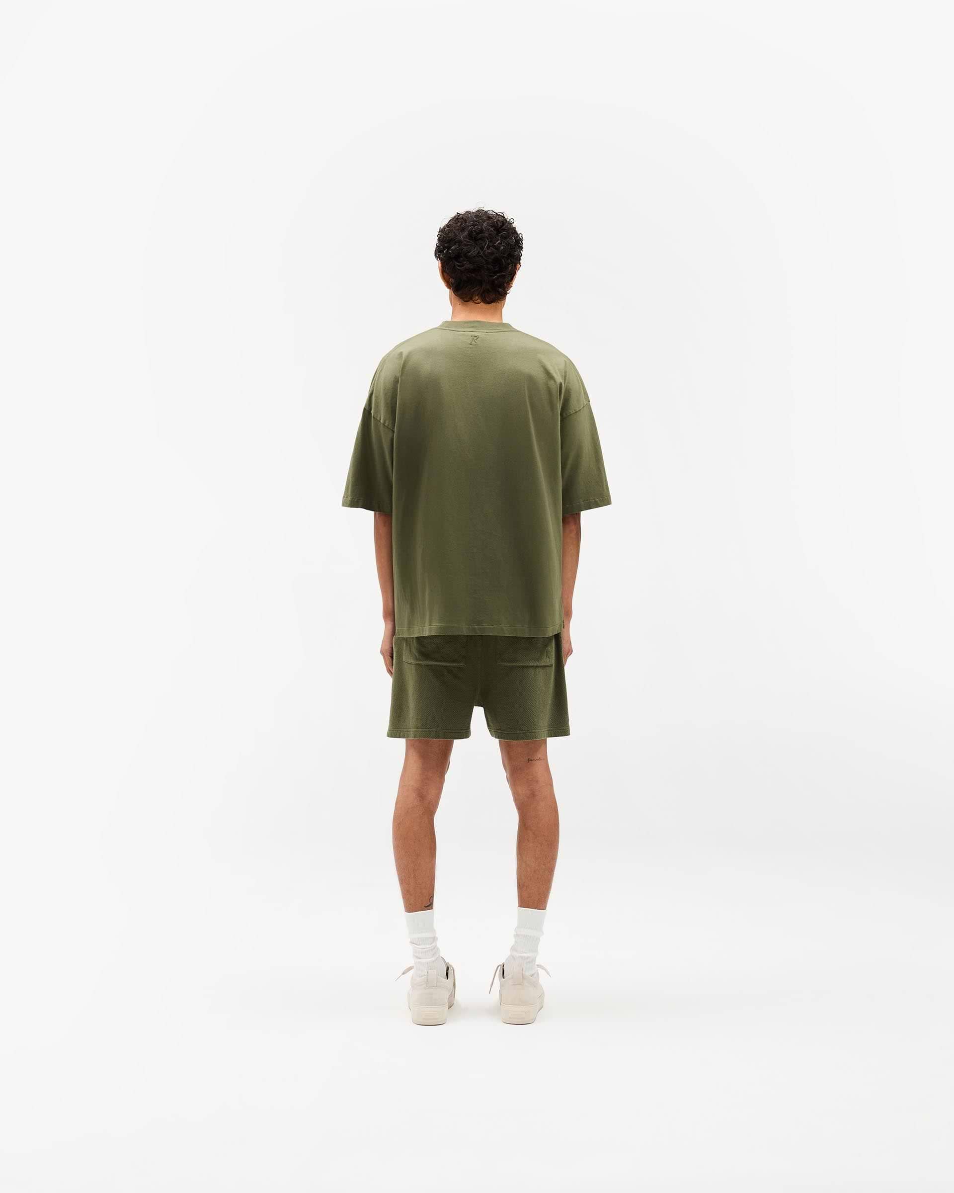 Initial Boxy T-Shirt - Army Green