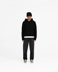 Heavy Boucle Hoodie - Jet Black