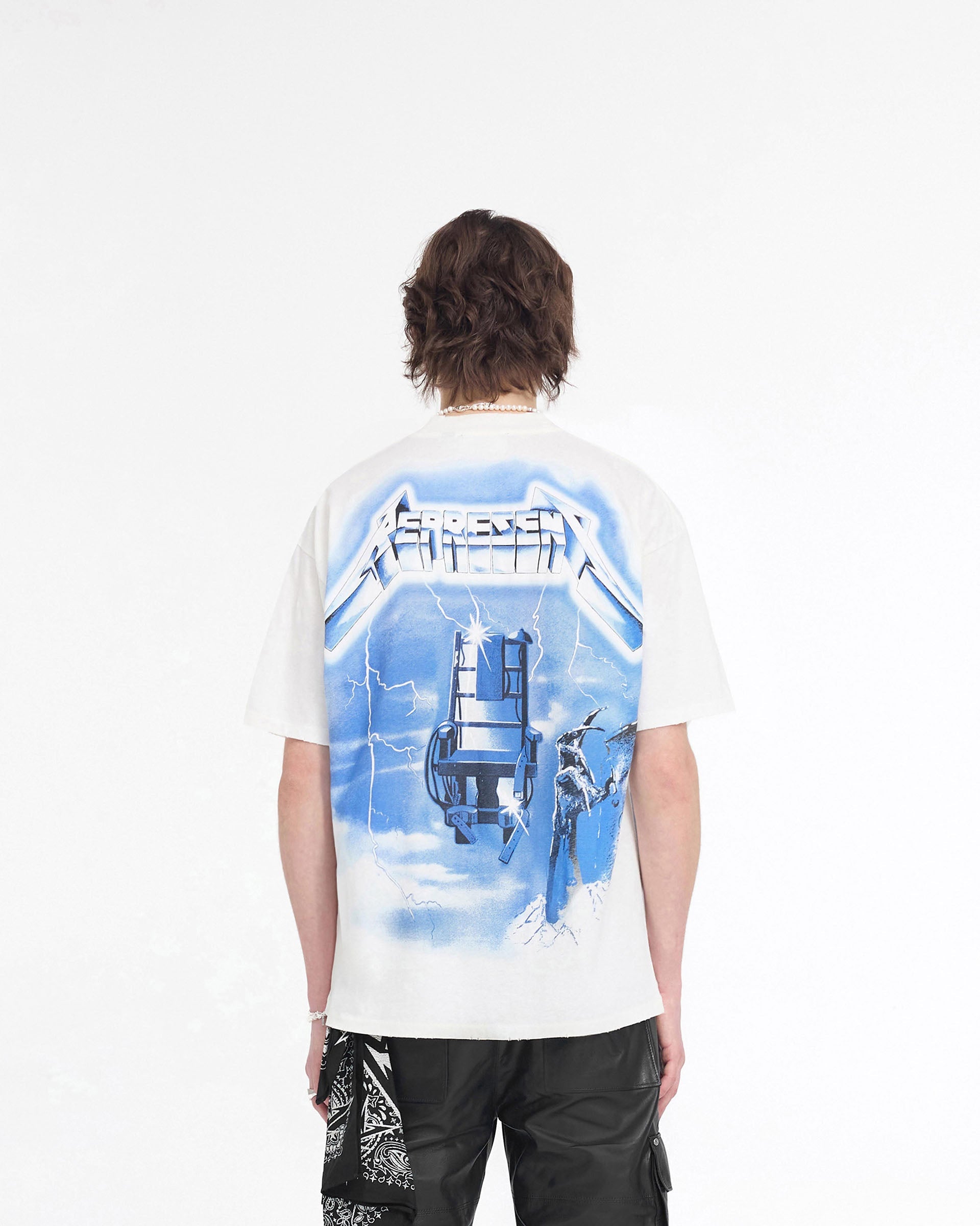 ★REPRESENT★メタリカライド ザ ライトニングTシャツ Metallica Ride The Lightning T-Shirt | Flat White | REPRESENT