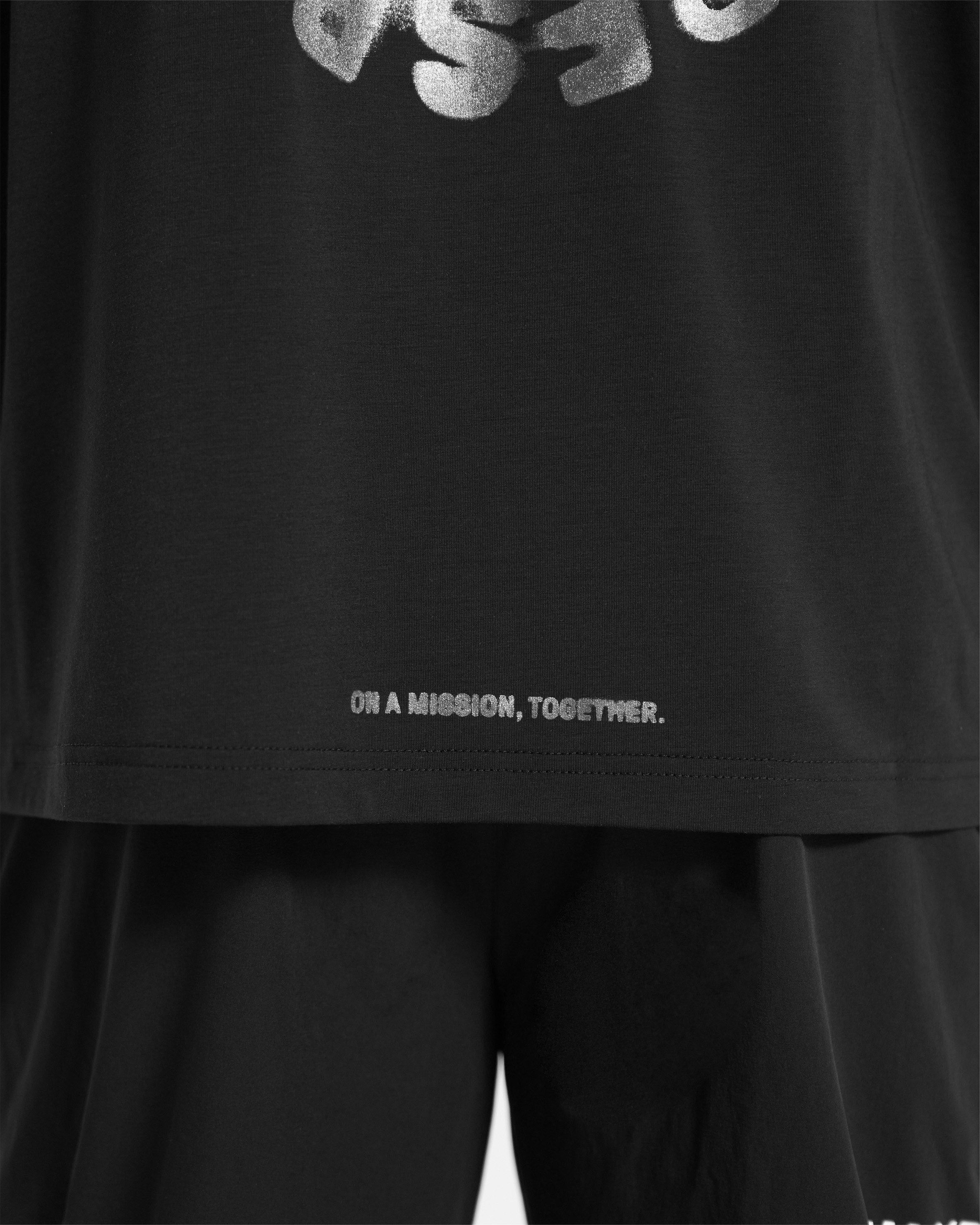 247 X Puresport Oversized Tour T-Shirt - Black