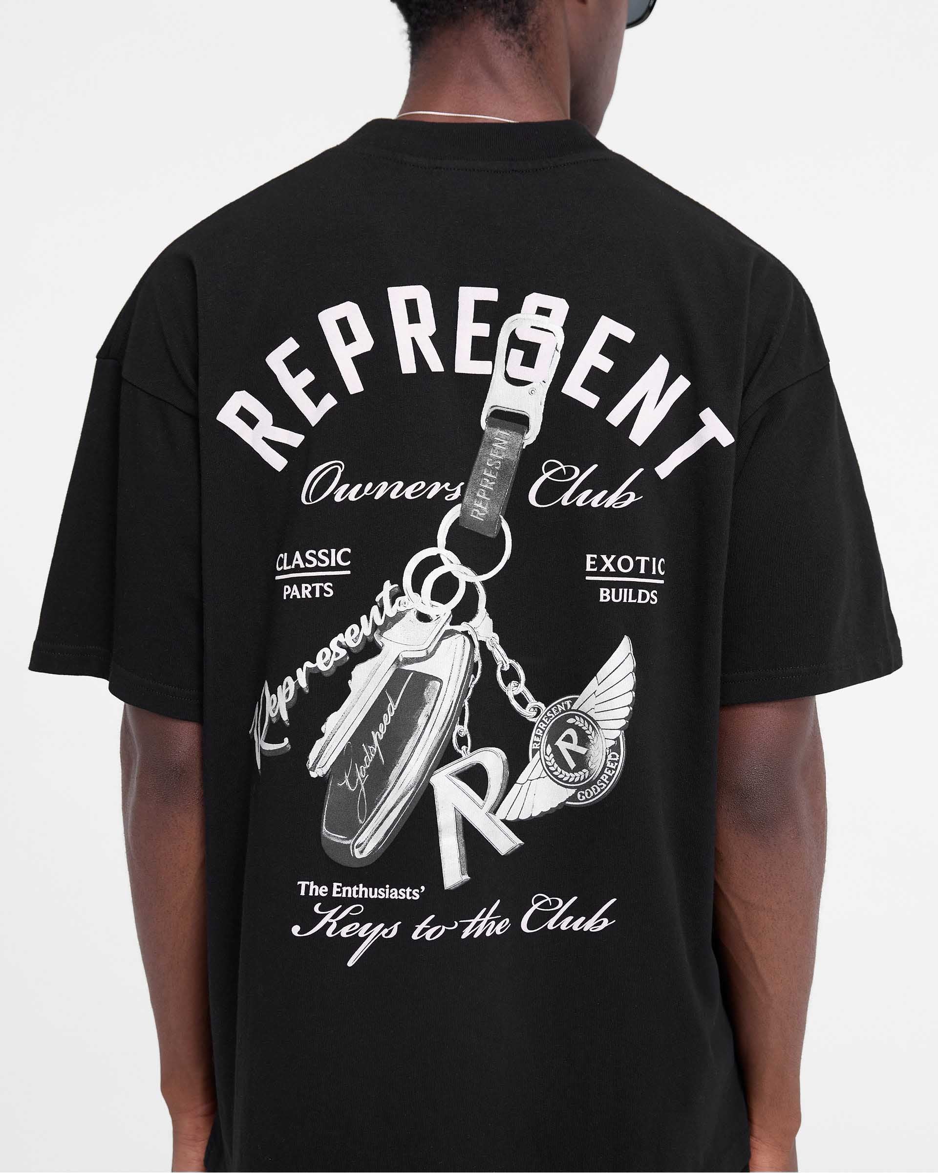 【関税込み】Represent ブラック Keys to the Club フーディ 関税込み】Represent ブラック Keys to the Club フーディ