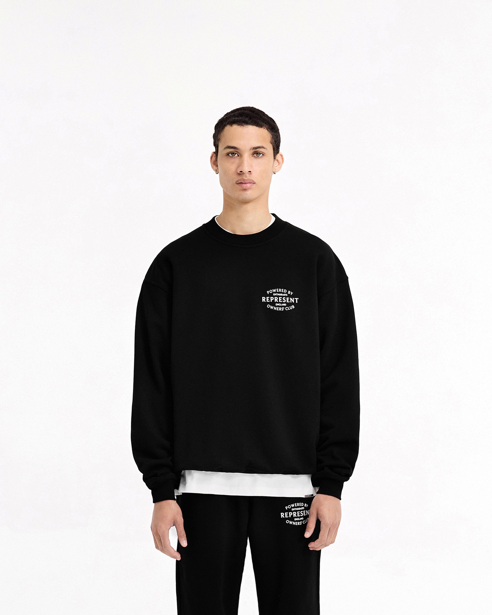 Represent Owners Club Stamp Sweater - Jet Black