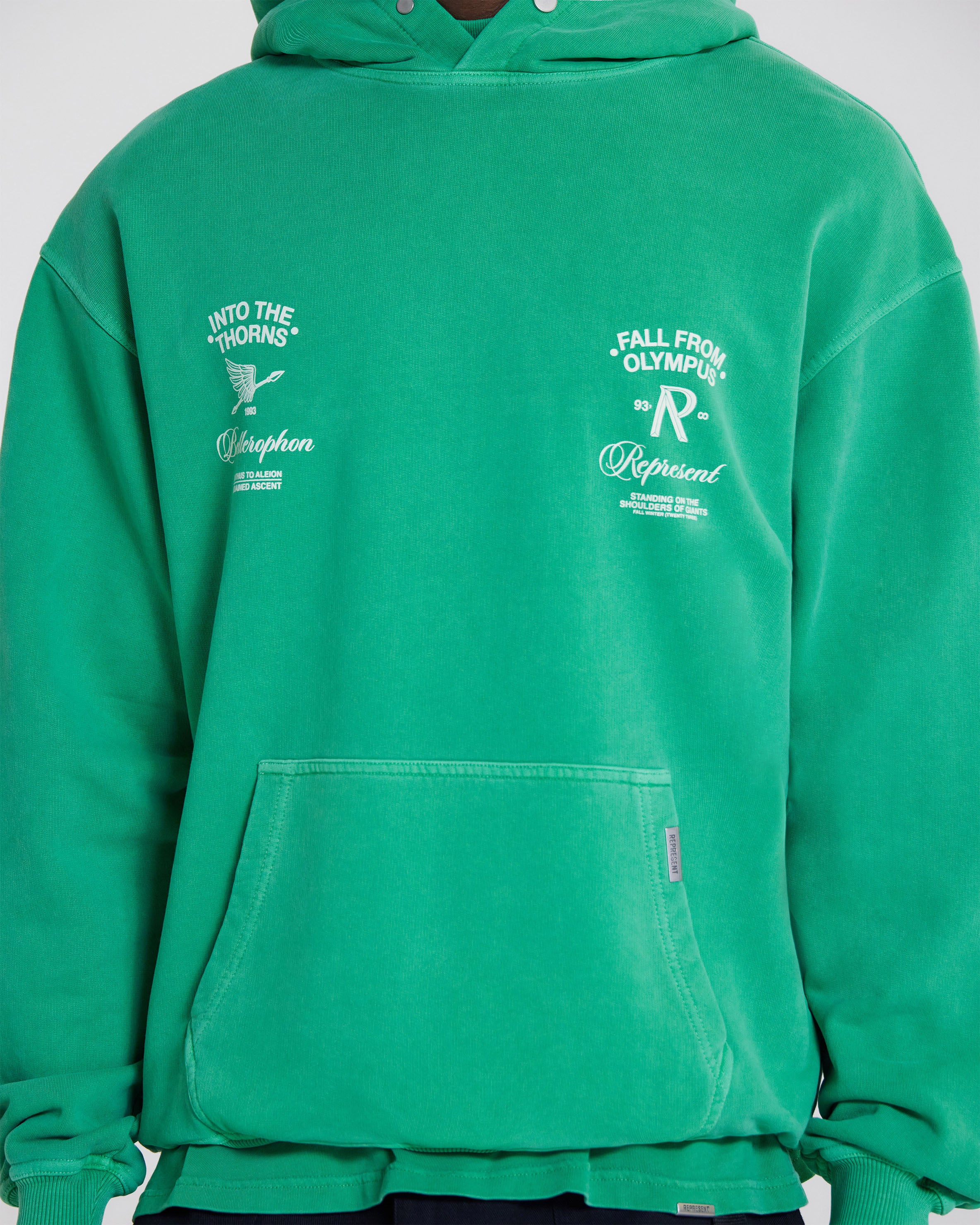 Fall From Olympus Hoodie - Island Green