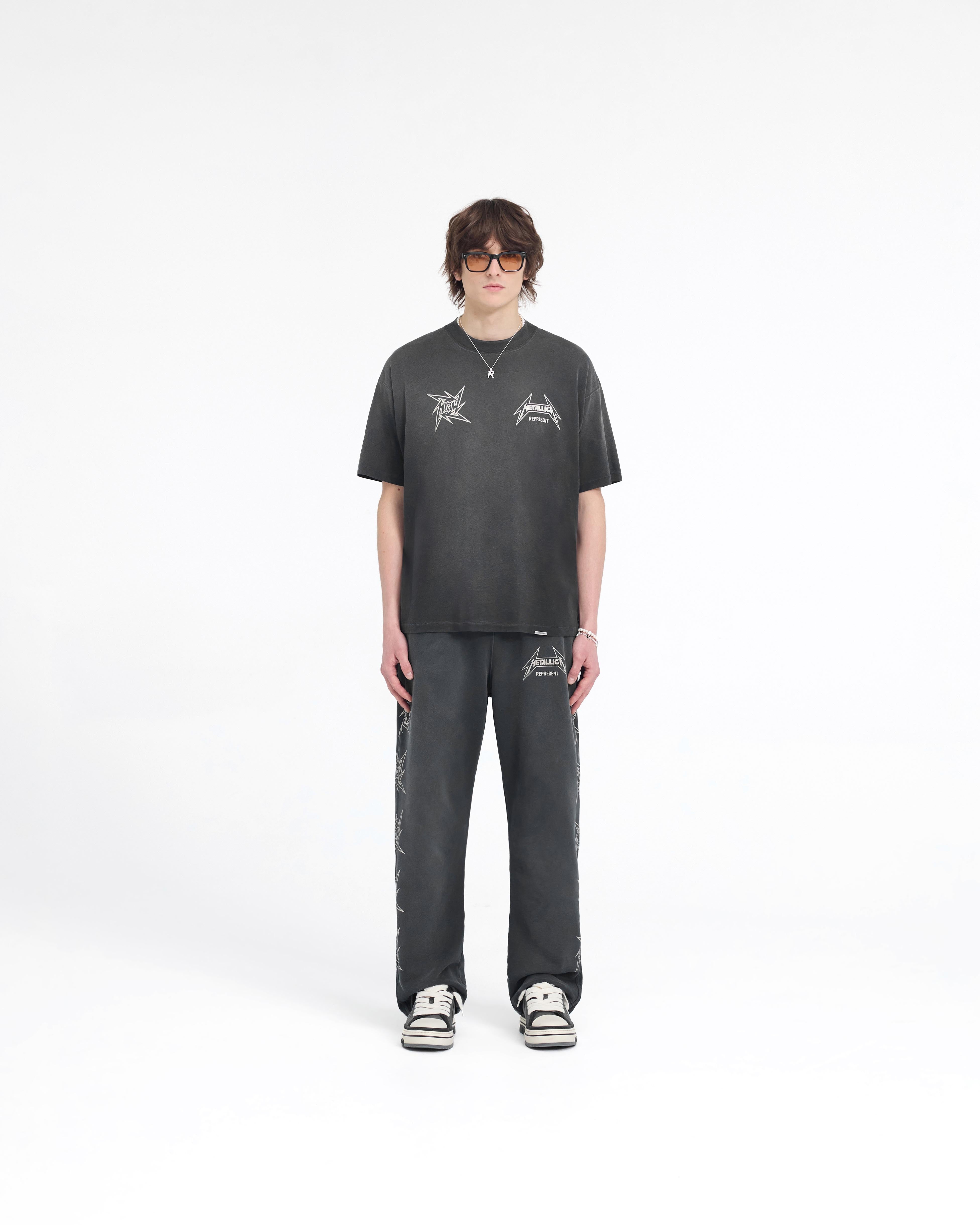 Metallica Local Crew Sweatpant -| Stained Black | REPRESENT