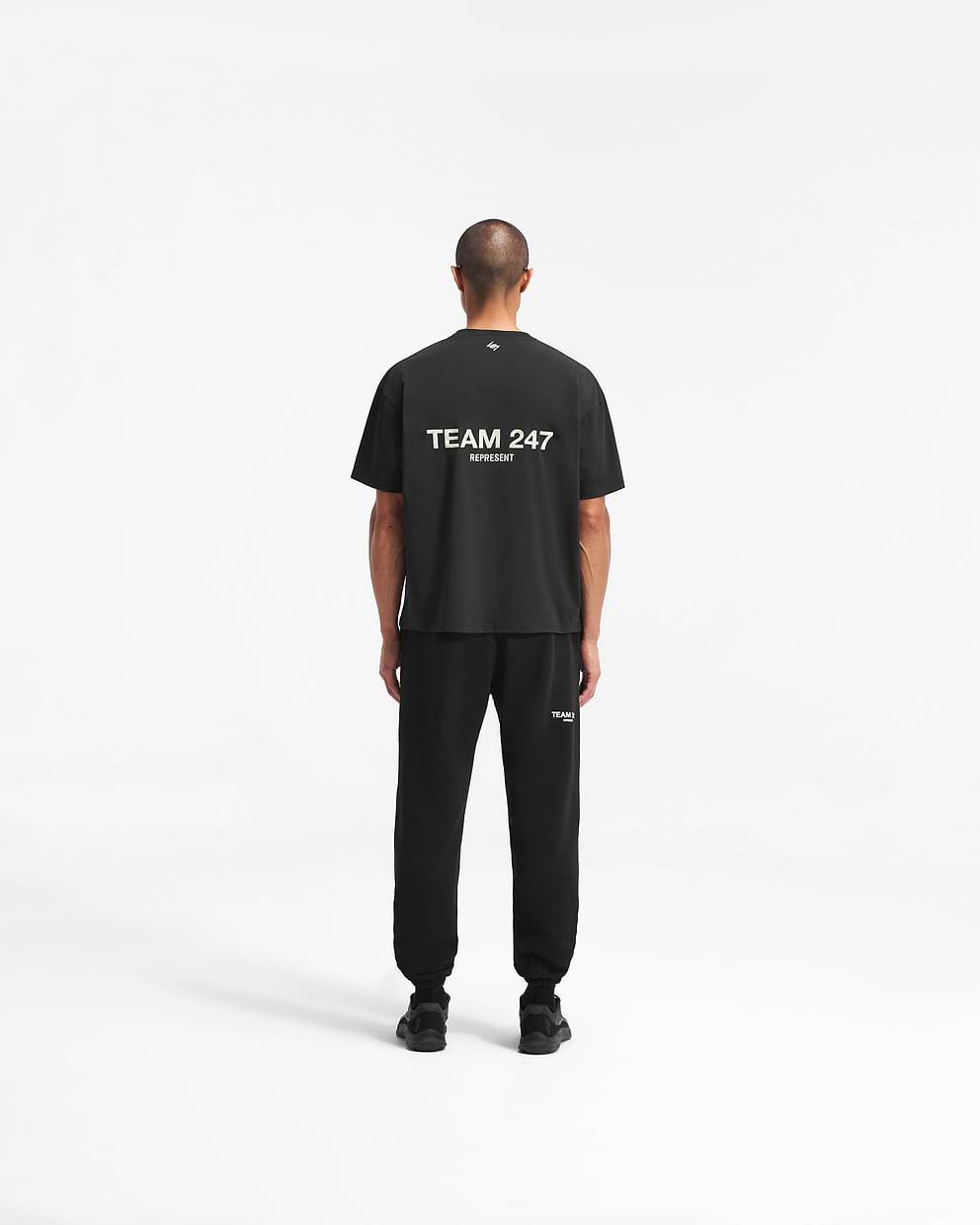 Team 247 Oversized T-Shirt | Black | REPRESENT CLO