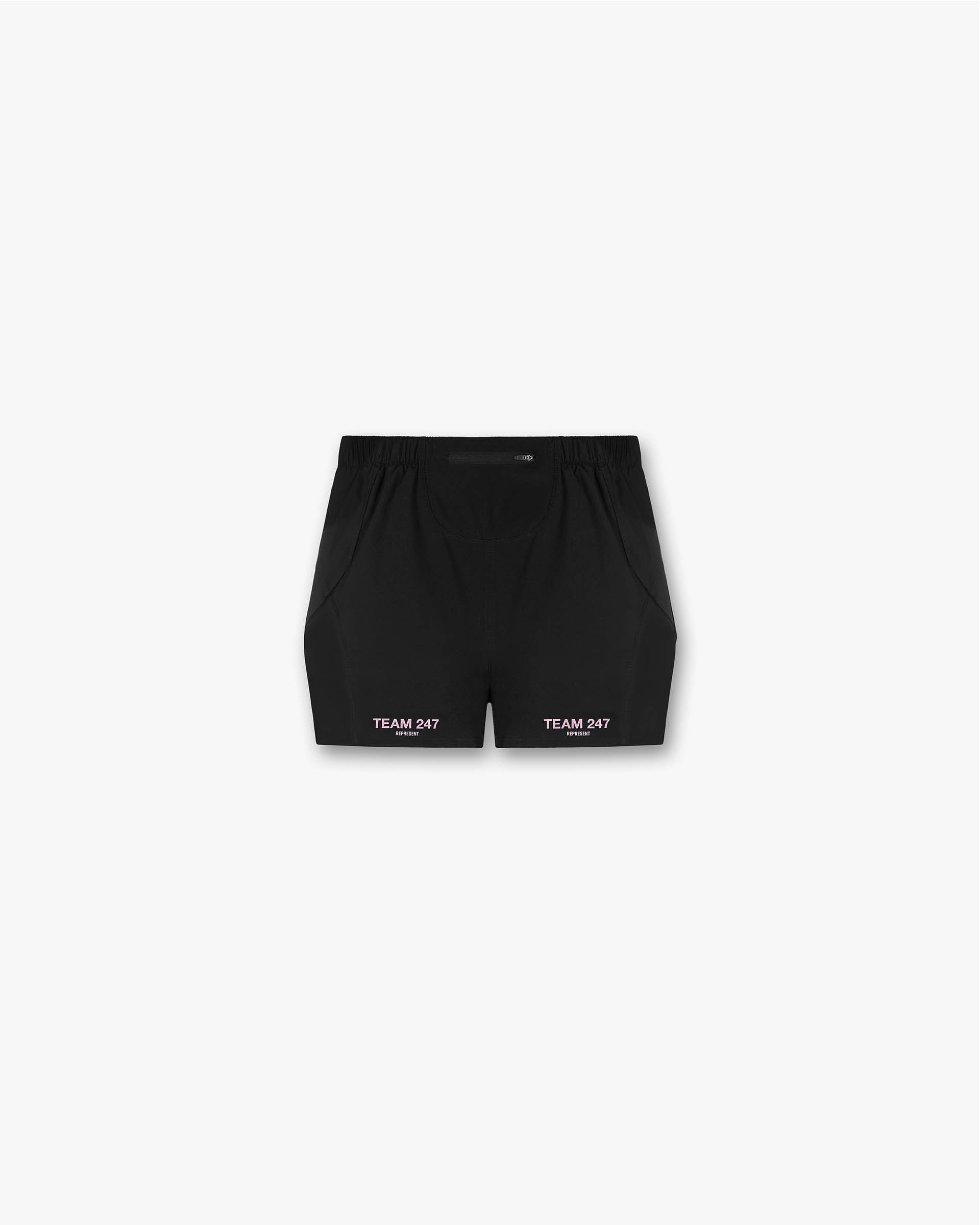 London 247 Race Short - Black Candy Pink