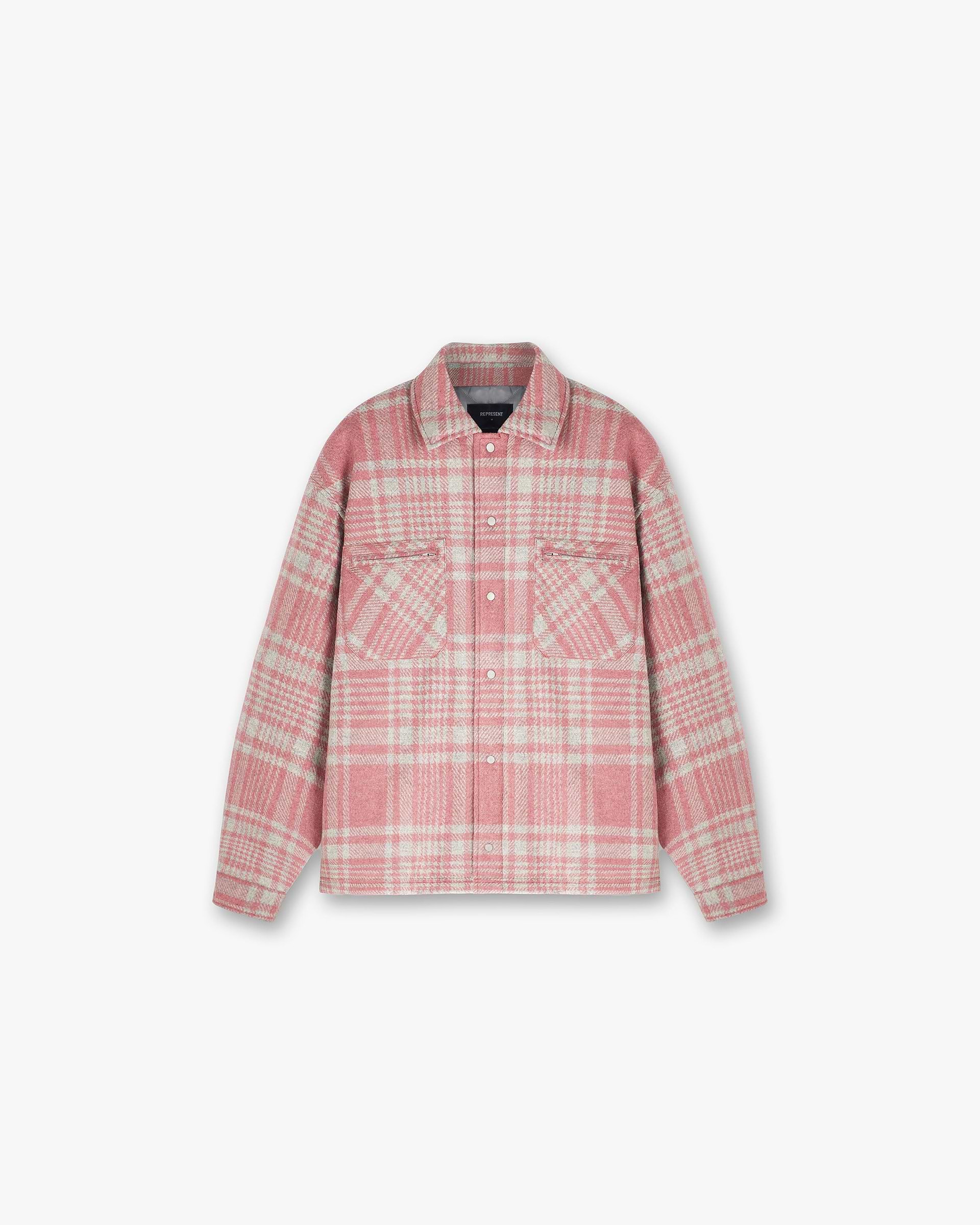 Quilted Flannel Shirt, Pink