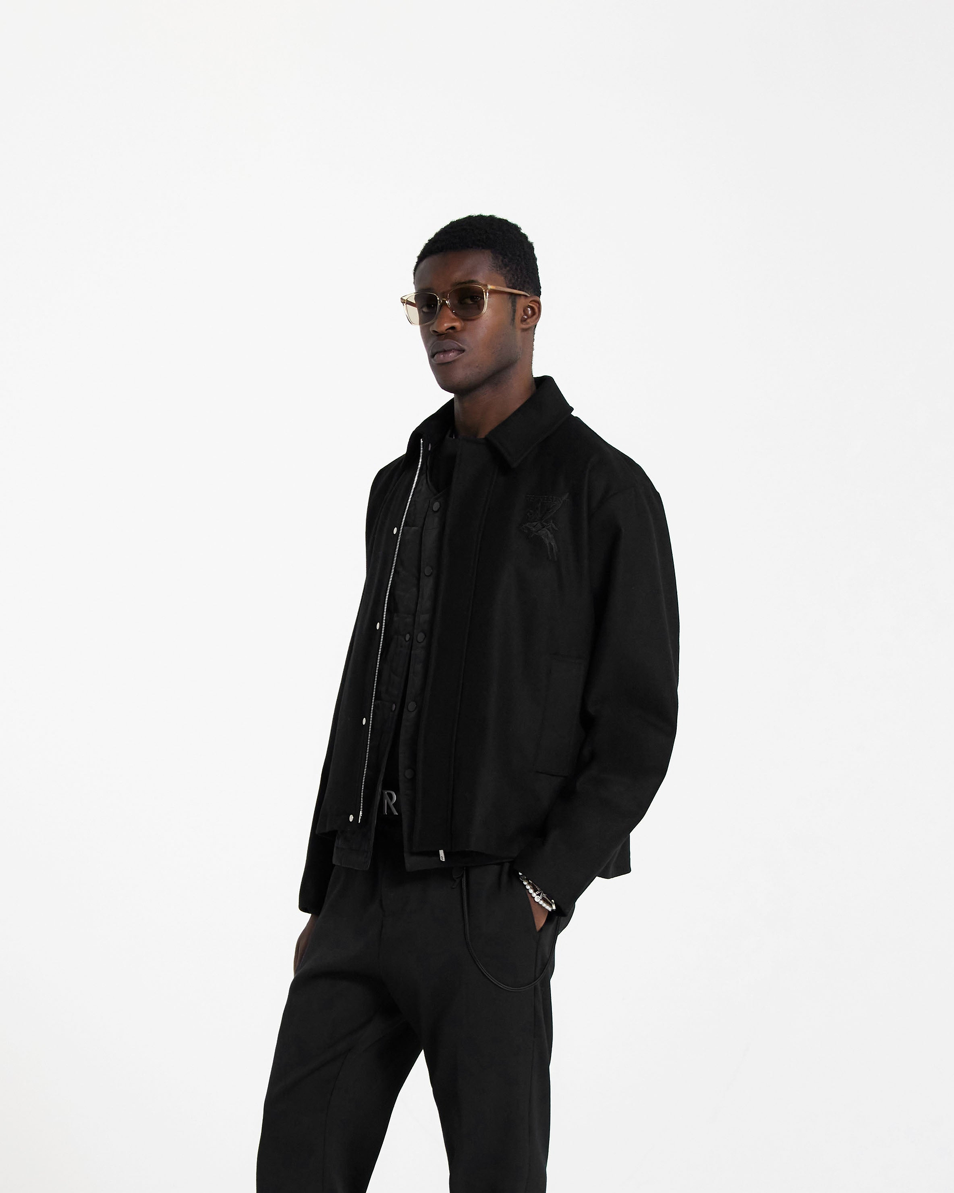 Wool Smart Jacket - Black