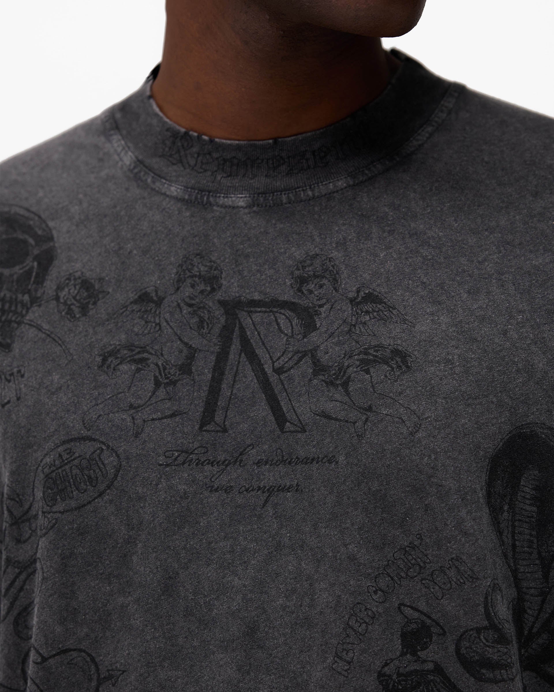 Legacy Long Sleeve T-Shirt - Vintage Grey | REPRESENT
