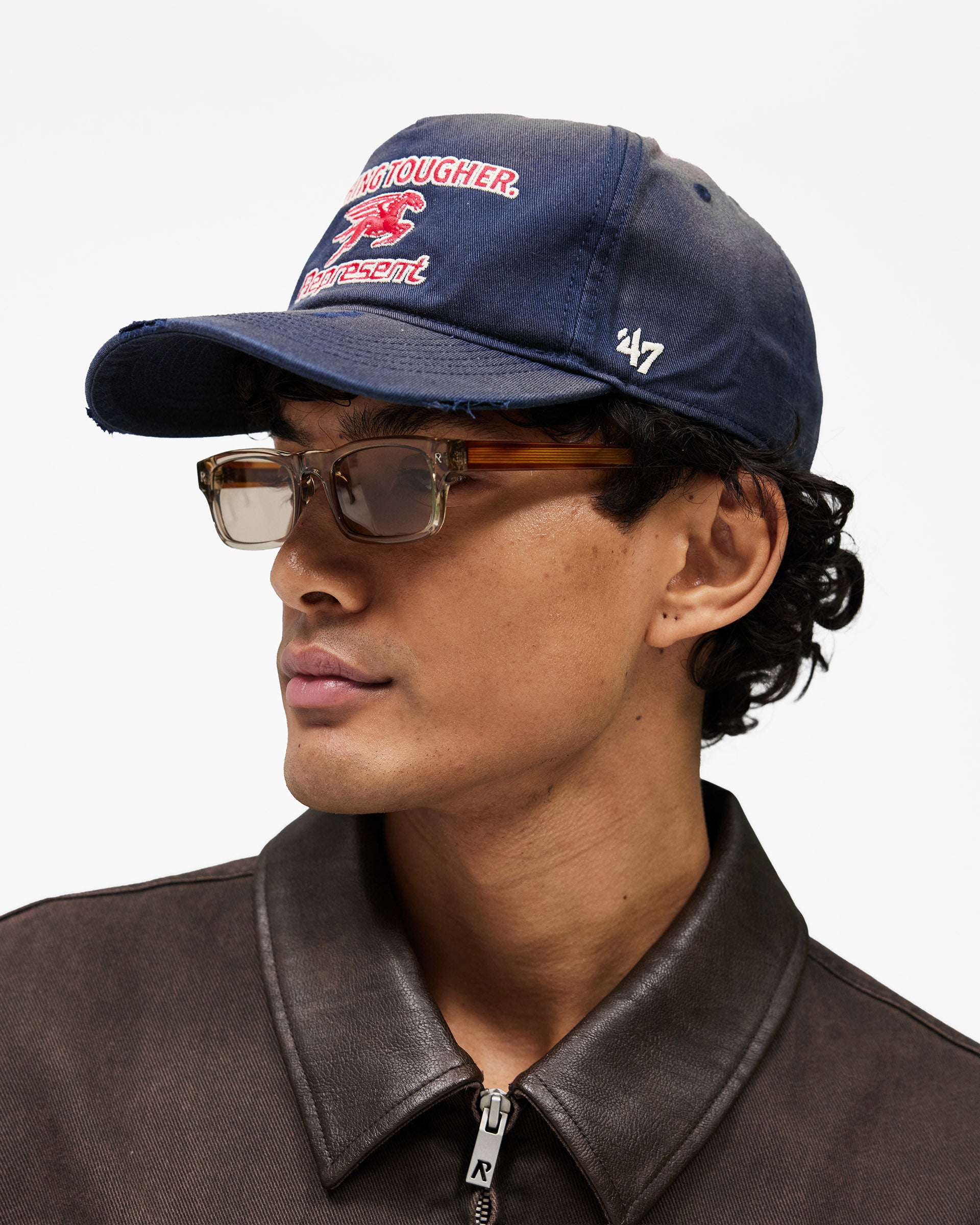 Represent x 47' Nothing Tougher Cap Navy | Accessories SS26
