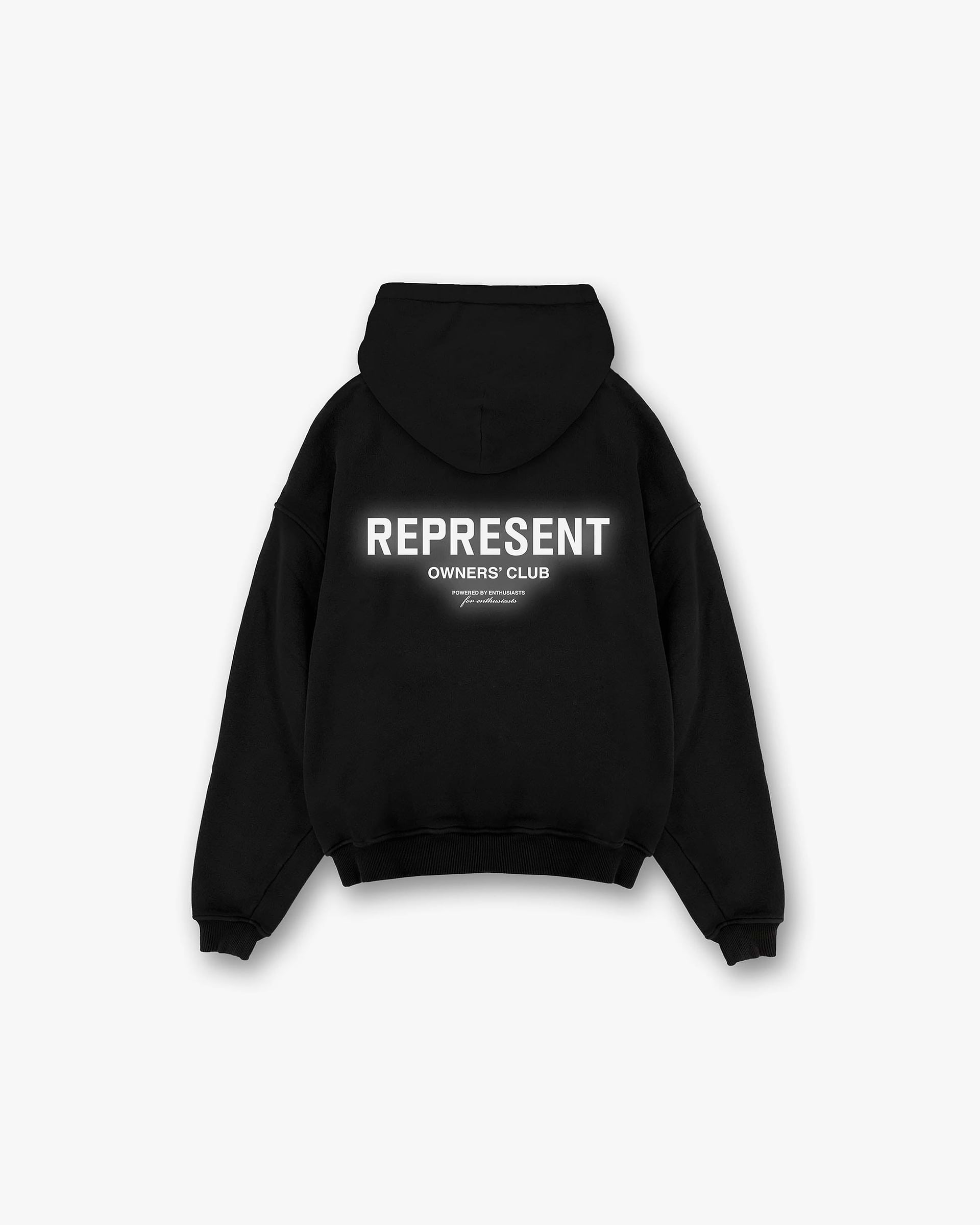 Represent Owners Club Zip Hoodie - Black Reflective