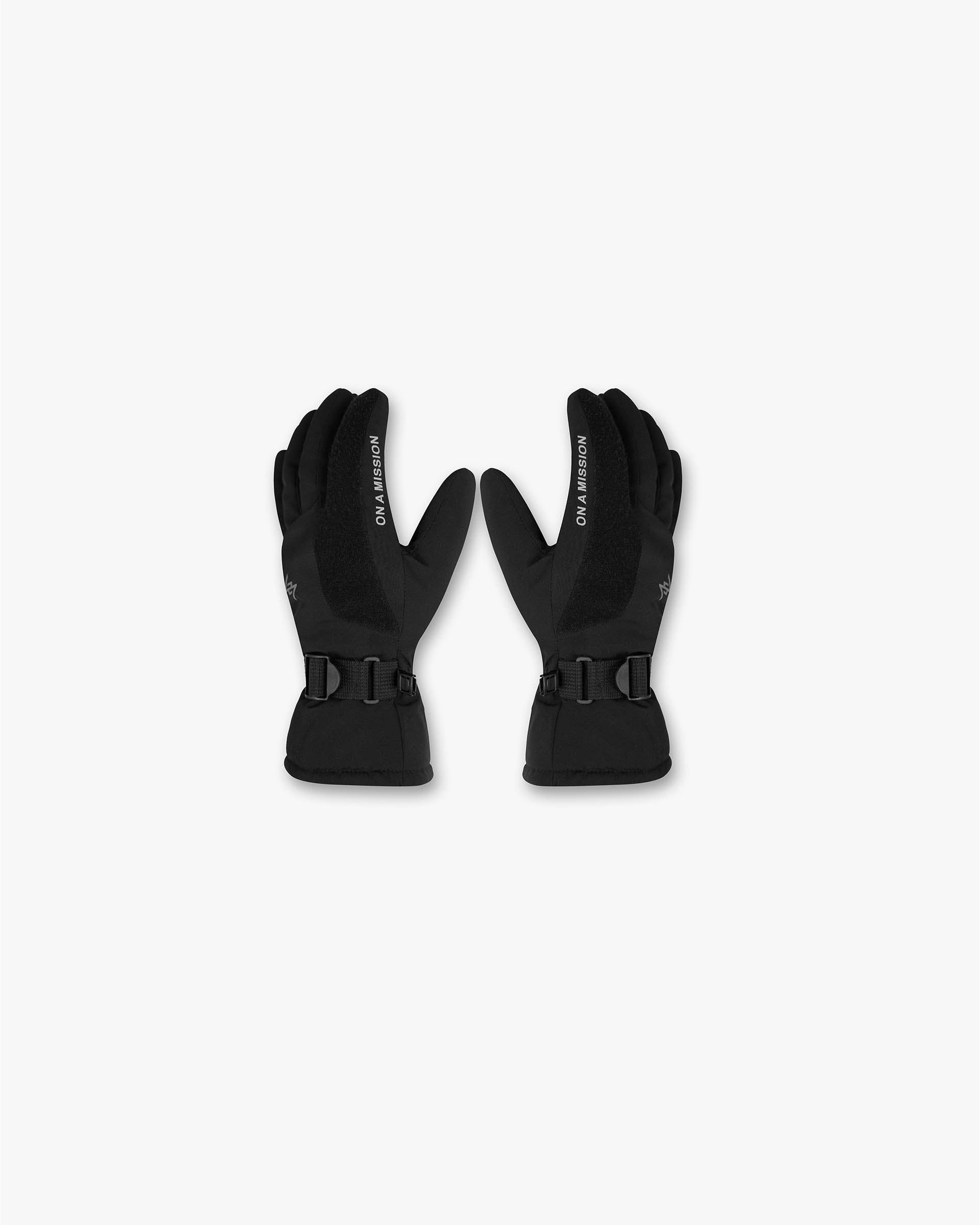 Black 247 Ski Gloves | 247 Ski Gloves Waterproof | REPRESENT