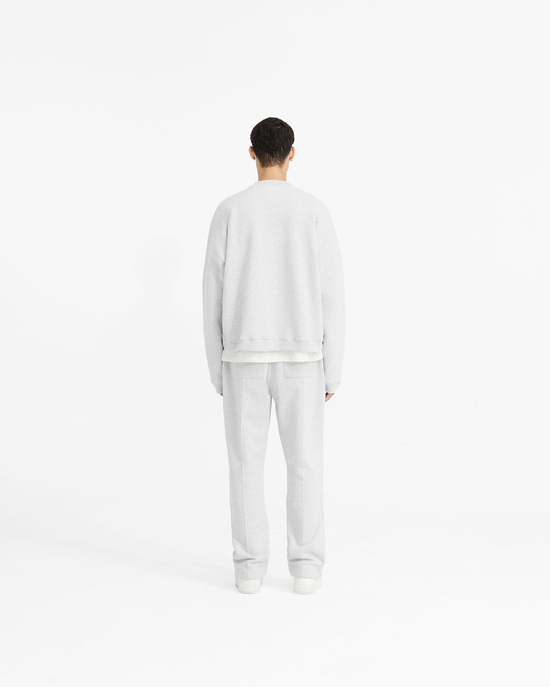 Initial Boxy Sweater - Ice Grey Marl