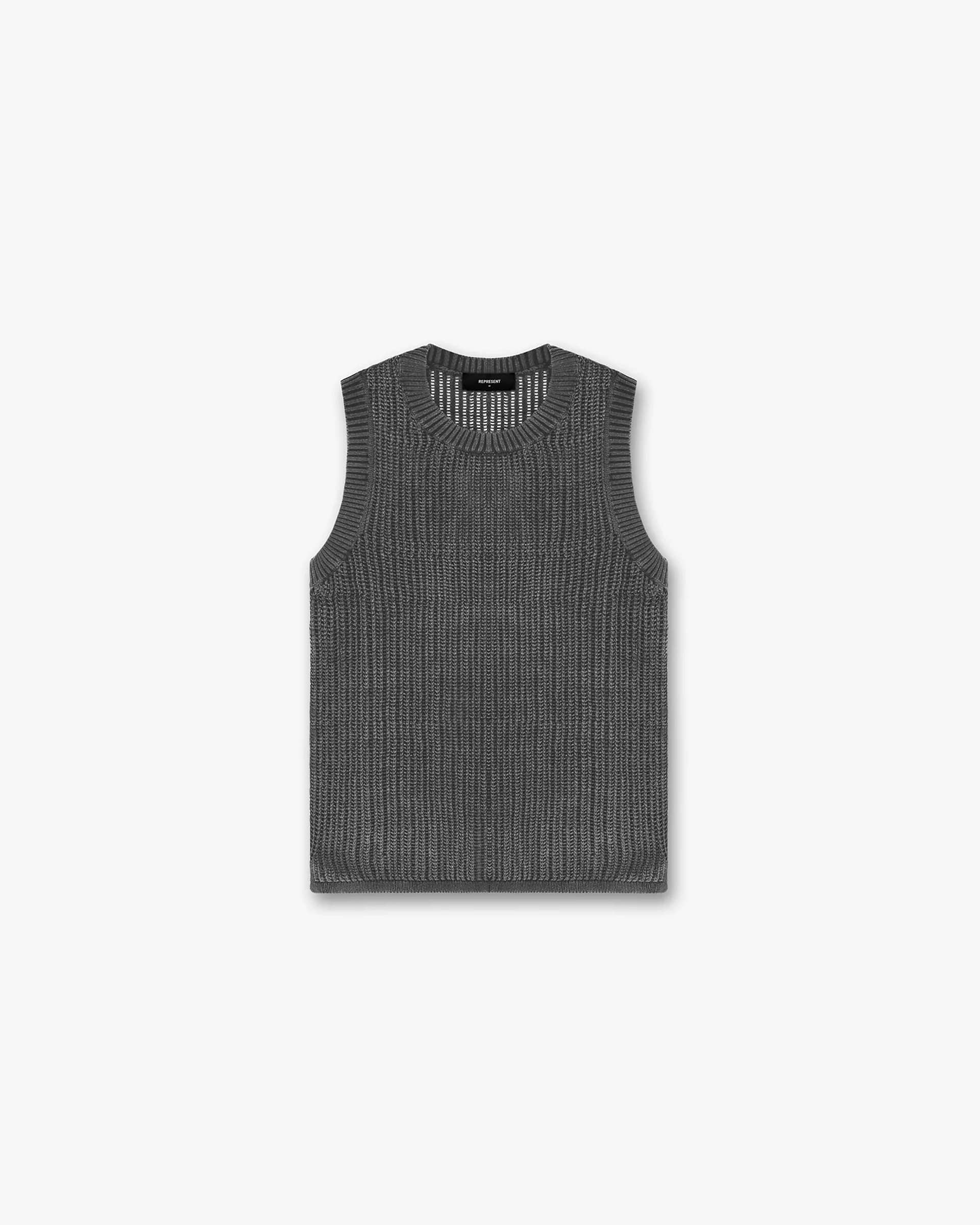 Knitted Tank | Black Knitwear SC23 | Represent Clo