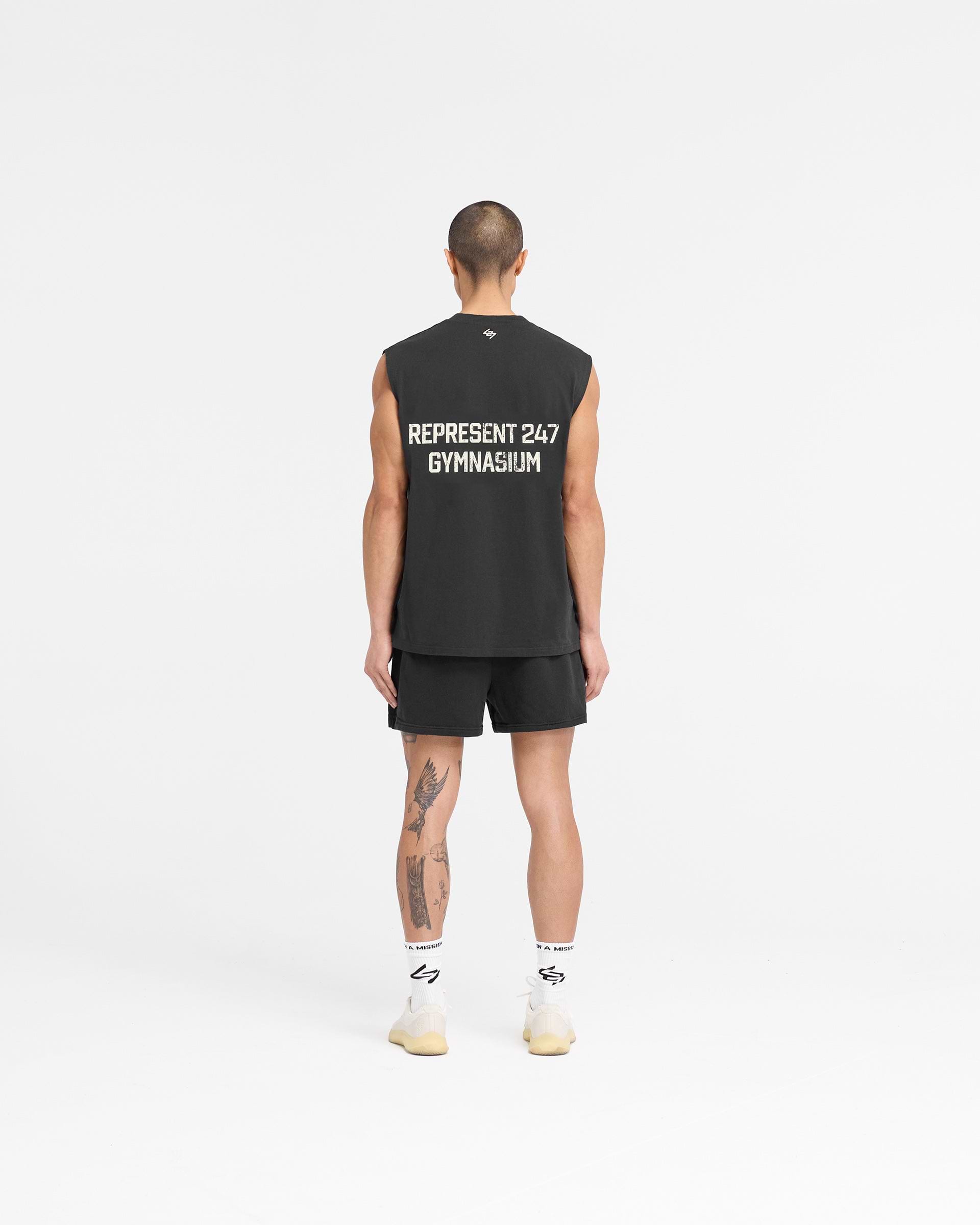 247 Gymnasium Tank - Off Black