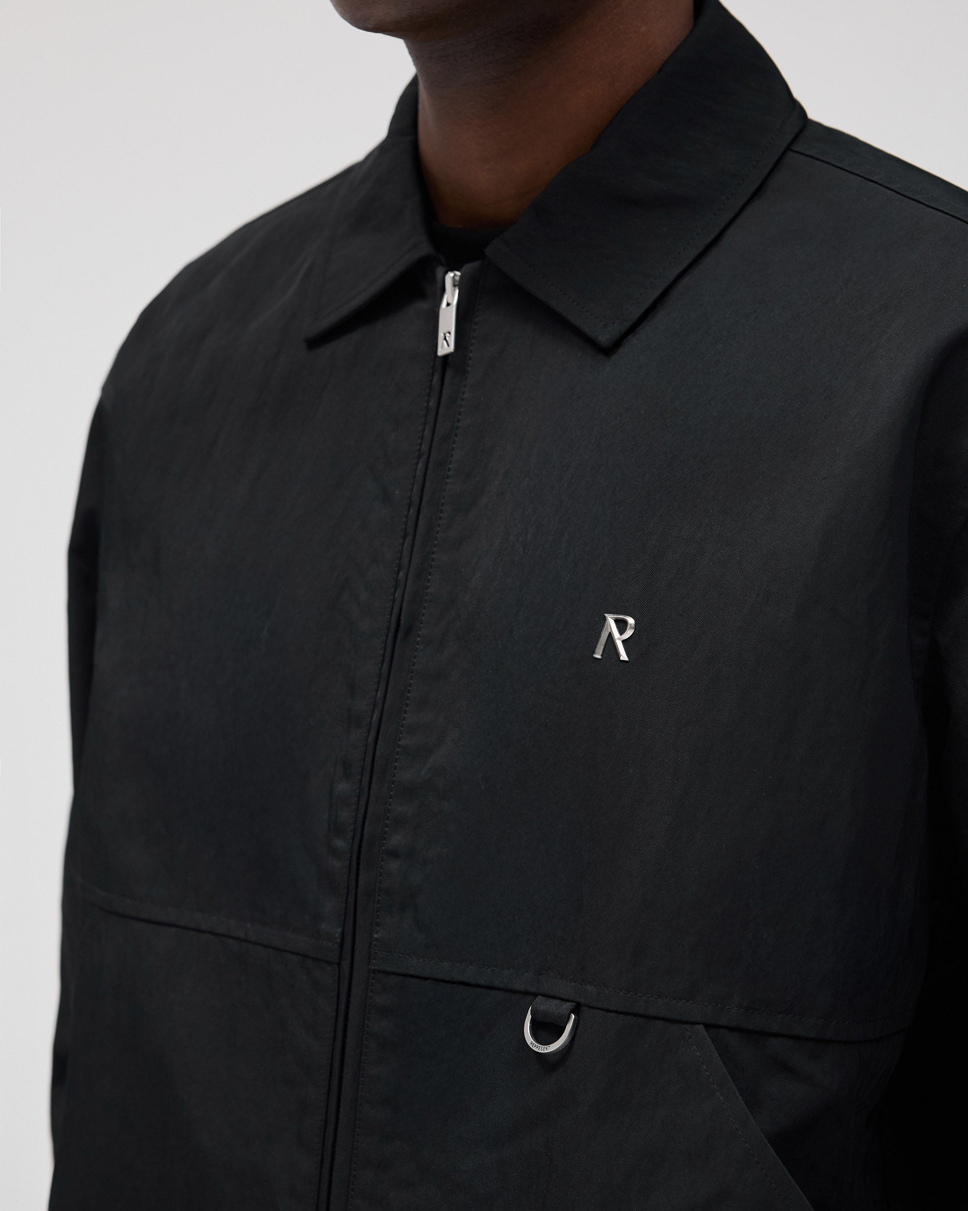 Nylon Overshirt - Jet Black