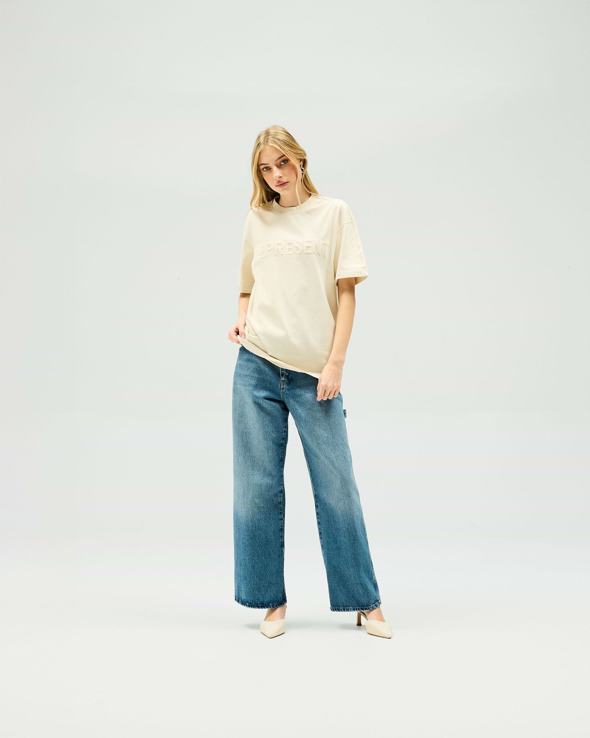 Owners Club Boyfriend T-Shirt - Oat Milk