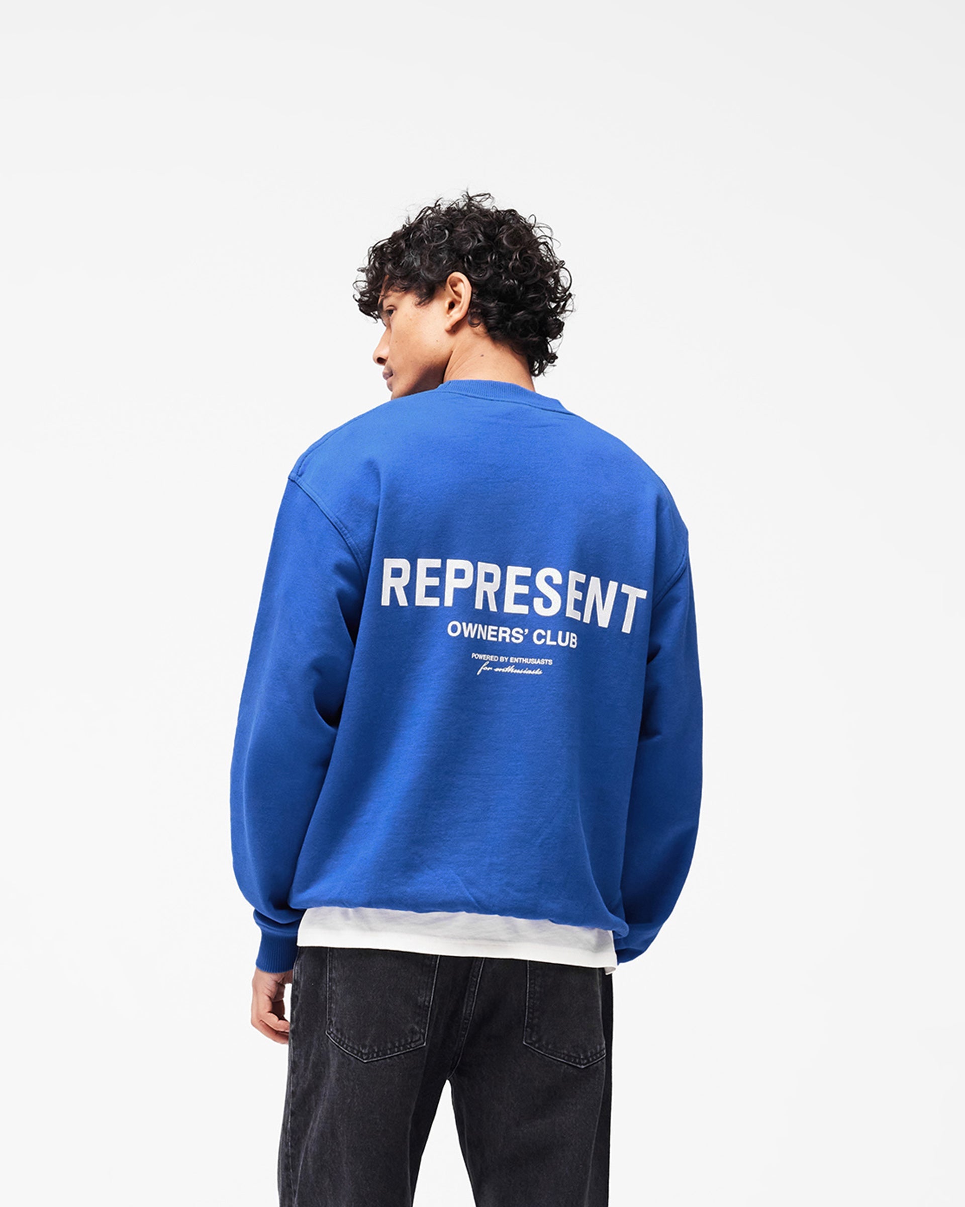 Represent Owners Club Sweater | Cobalt Sweaters | Represent