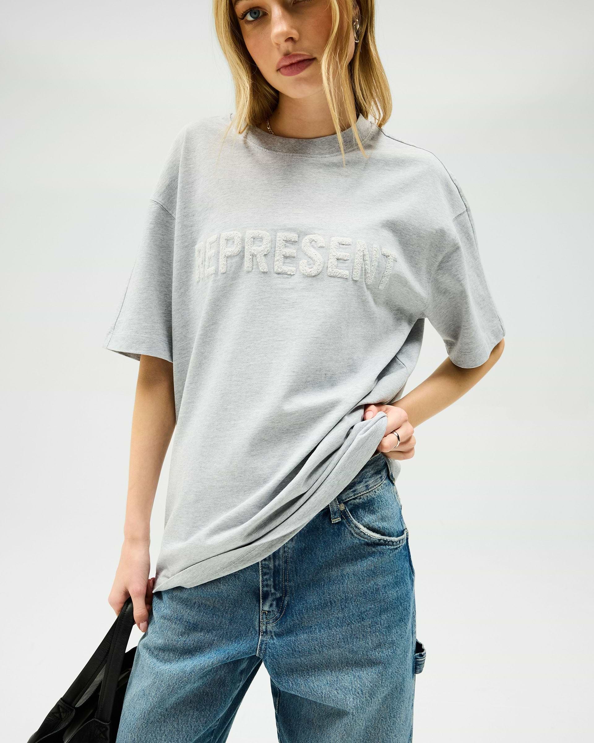 Owners Club Boyfriend T-Shirt - Grey Marl