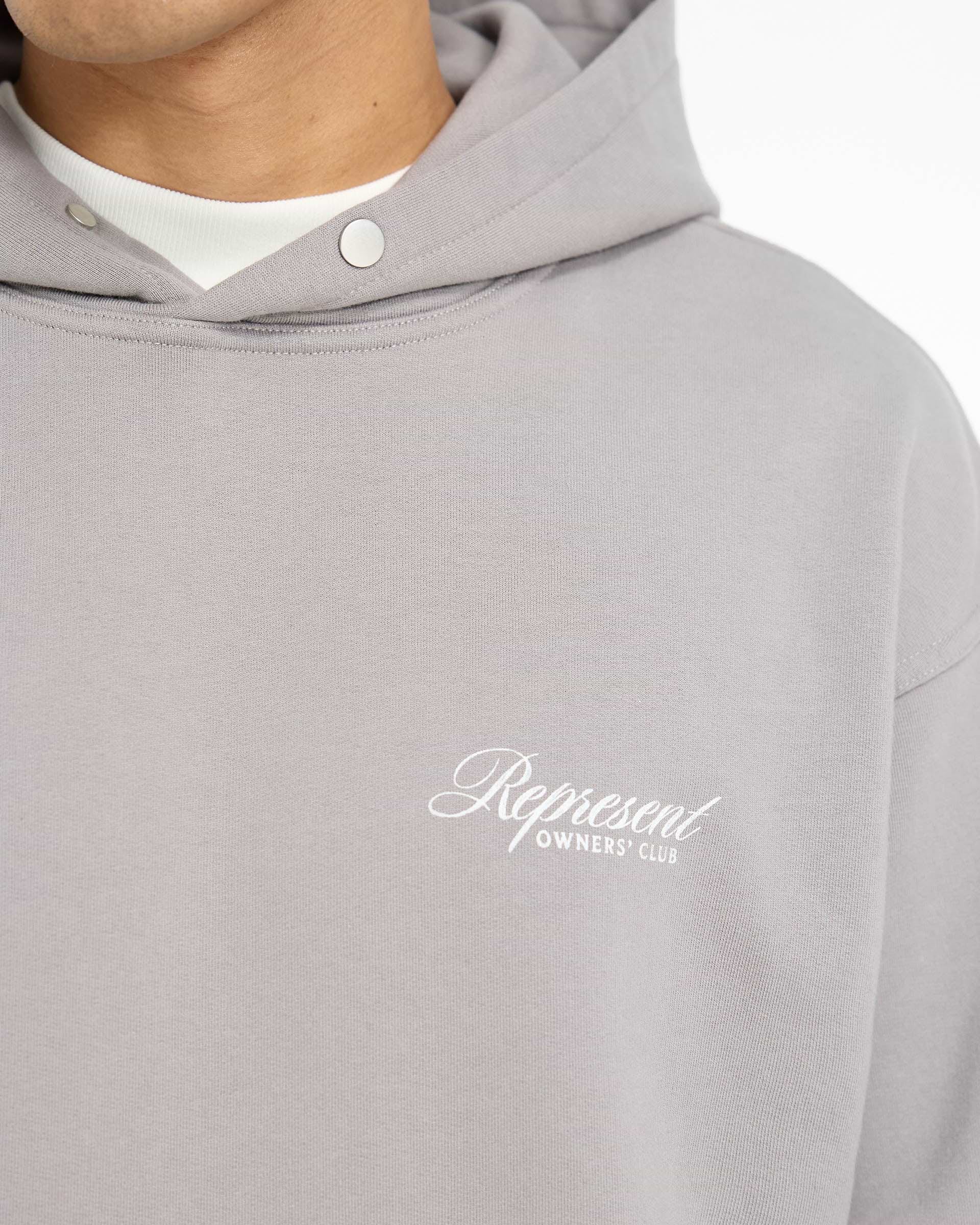 【REPRESENT】OWNERS CLUB SCRIPT HOODIE スクリプト パーカー Represent Owners Club Script Hoodie | Slate | REPRESENT