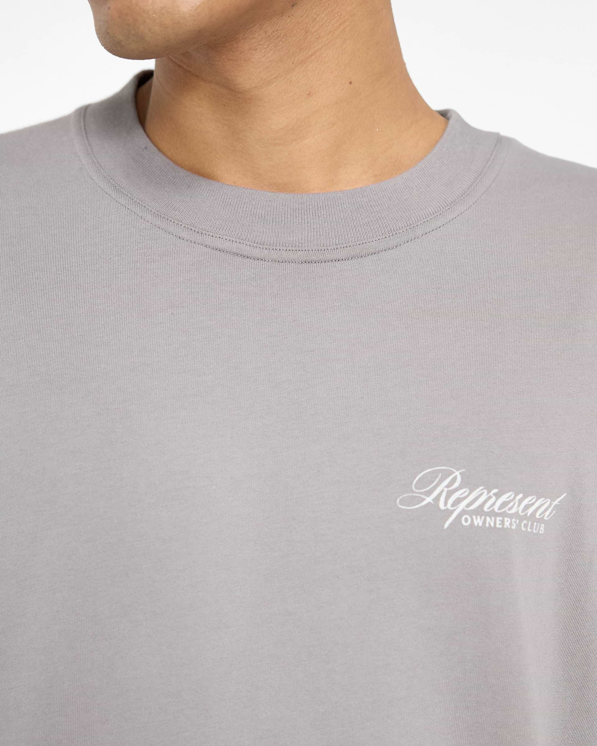 Represent Owners Club Script T-Shirt | Slate | REPRESENT