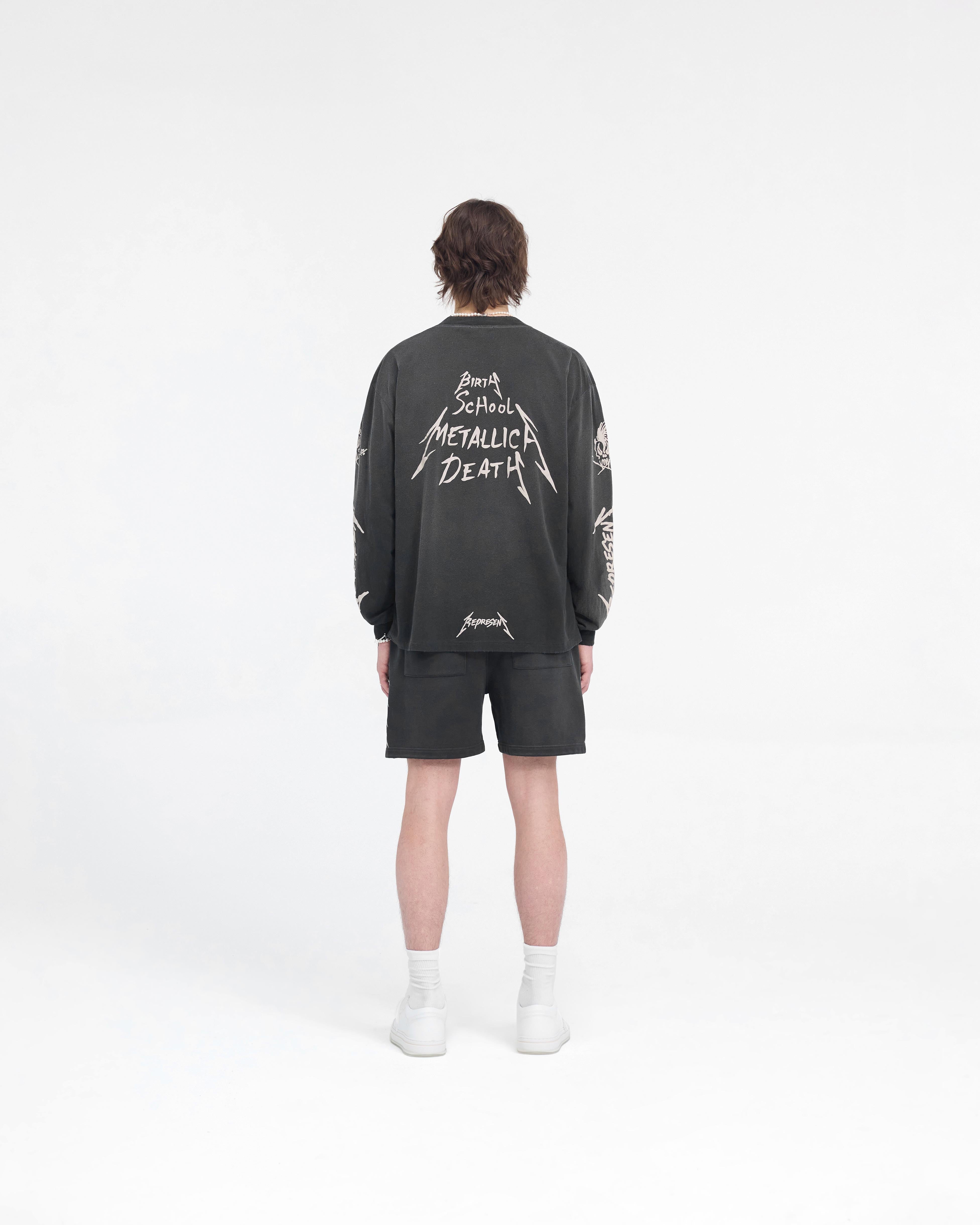 Metallica Garage Inc Long Sleeve T-Shirt | Stained Black