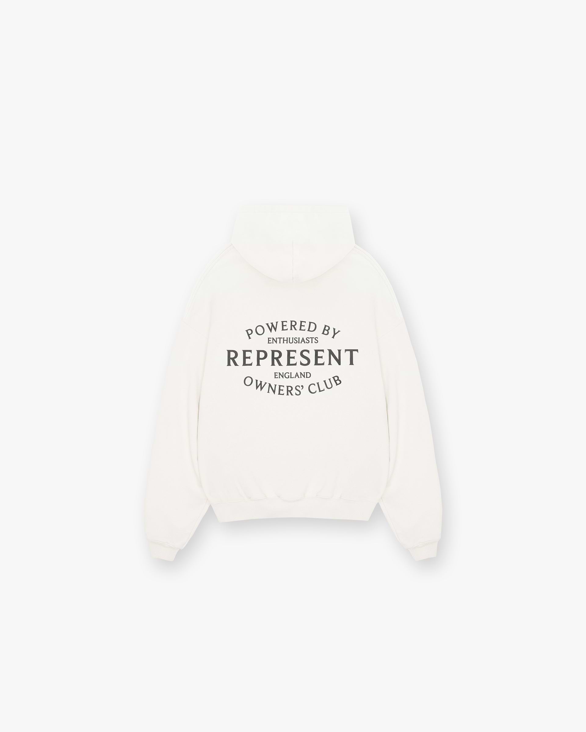 Represent Owners Club Stamp Hoodie - Flat White
