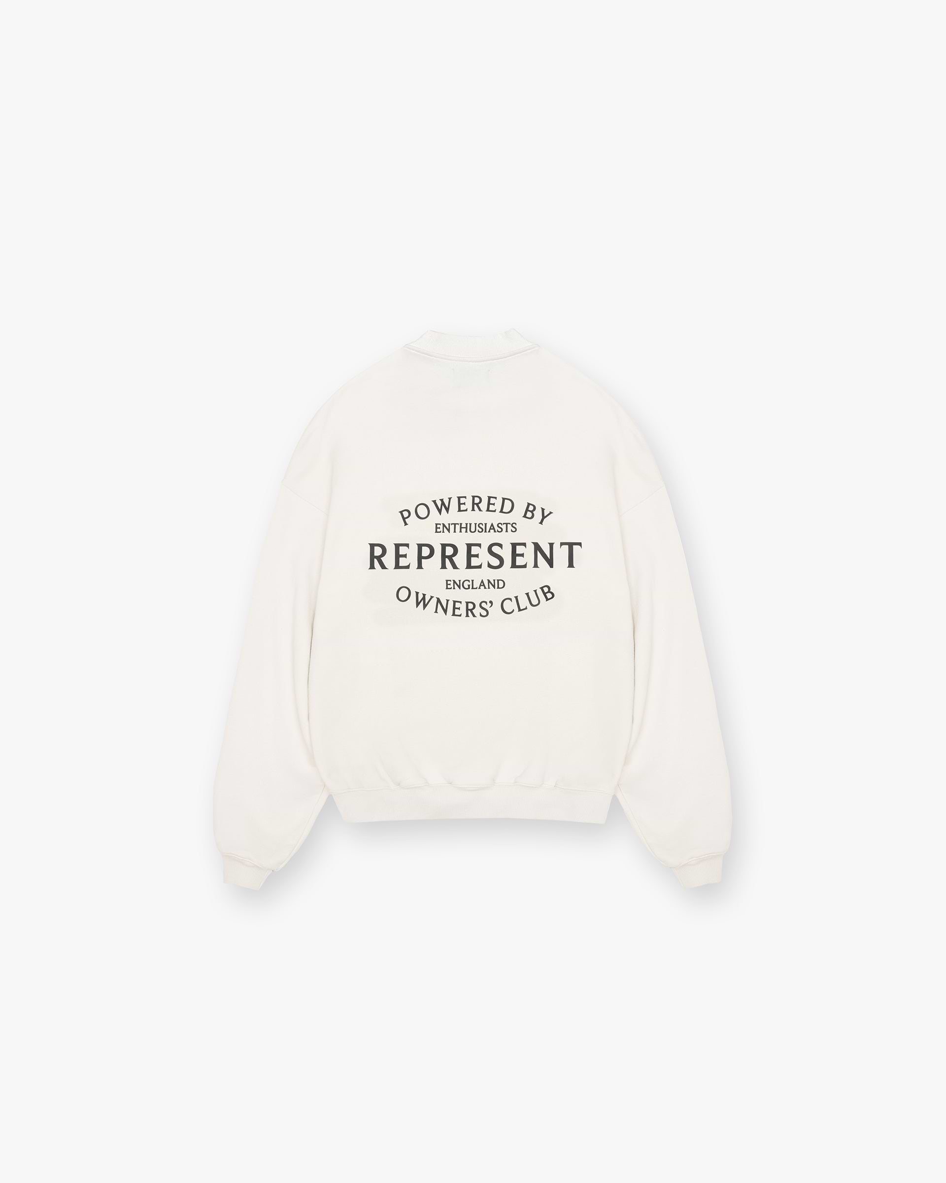 Represent Owners Club Stamp Sweater - Flat White