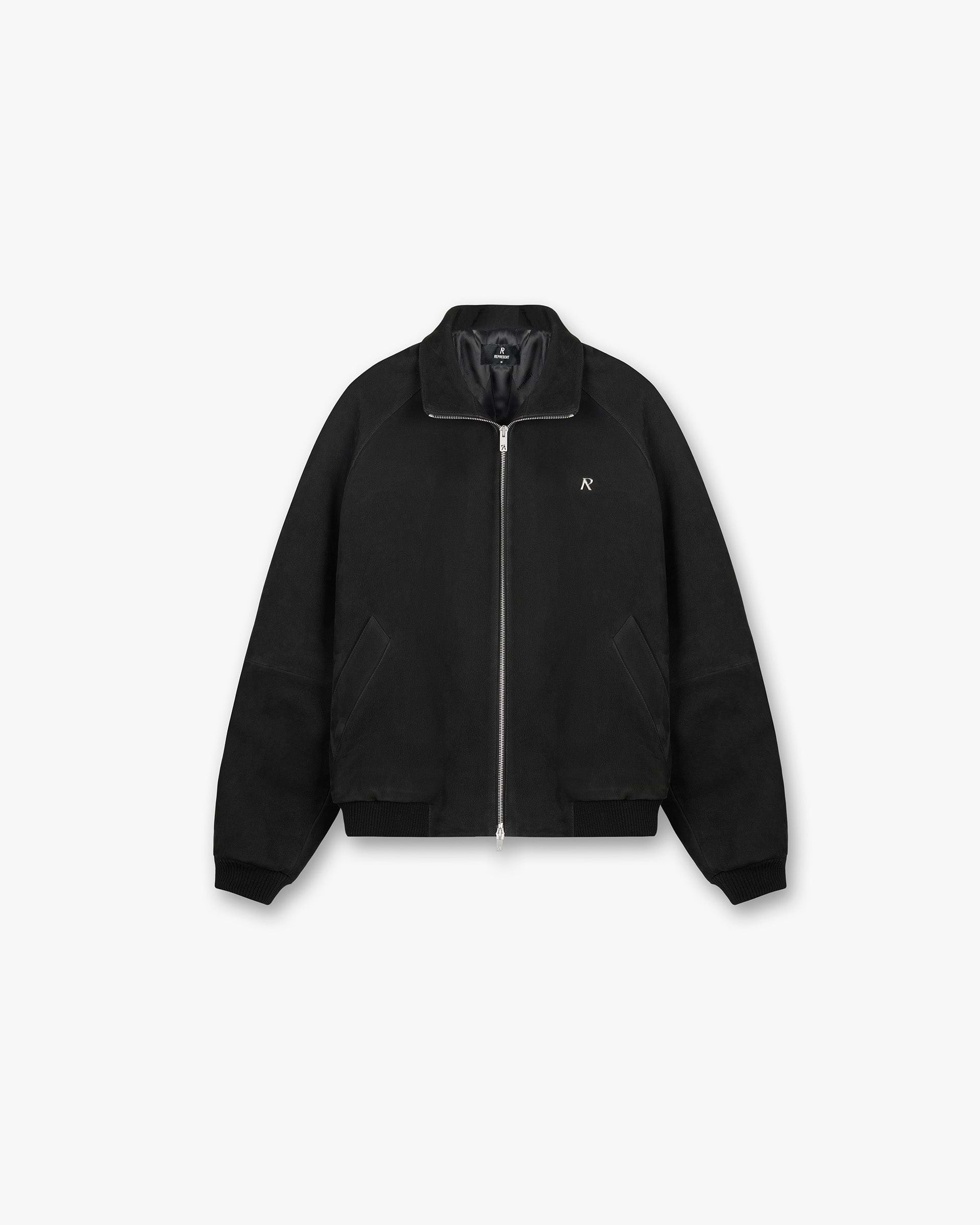 Suede Bomber - Black