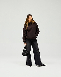 Owners Club Boyfriend Hoodie - Black Coffee