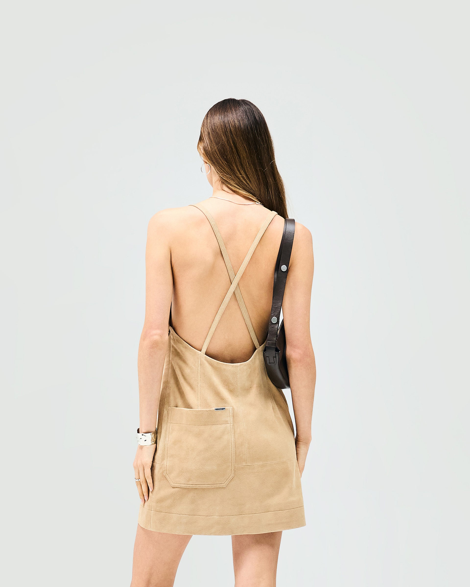 Fuel Mini Dress - Warm Taupe