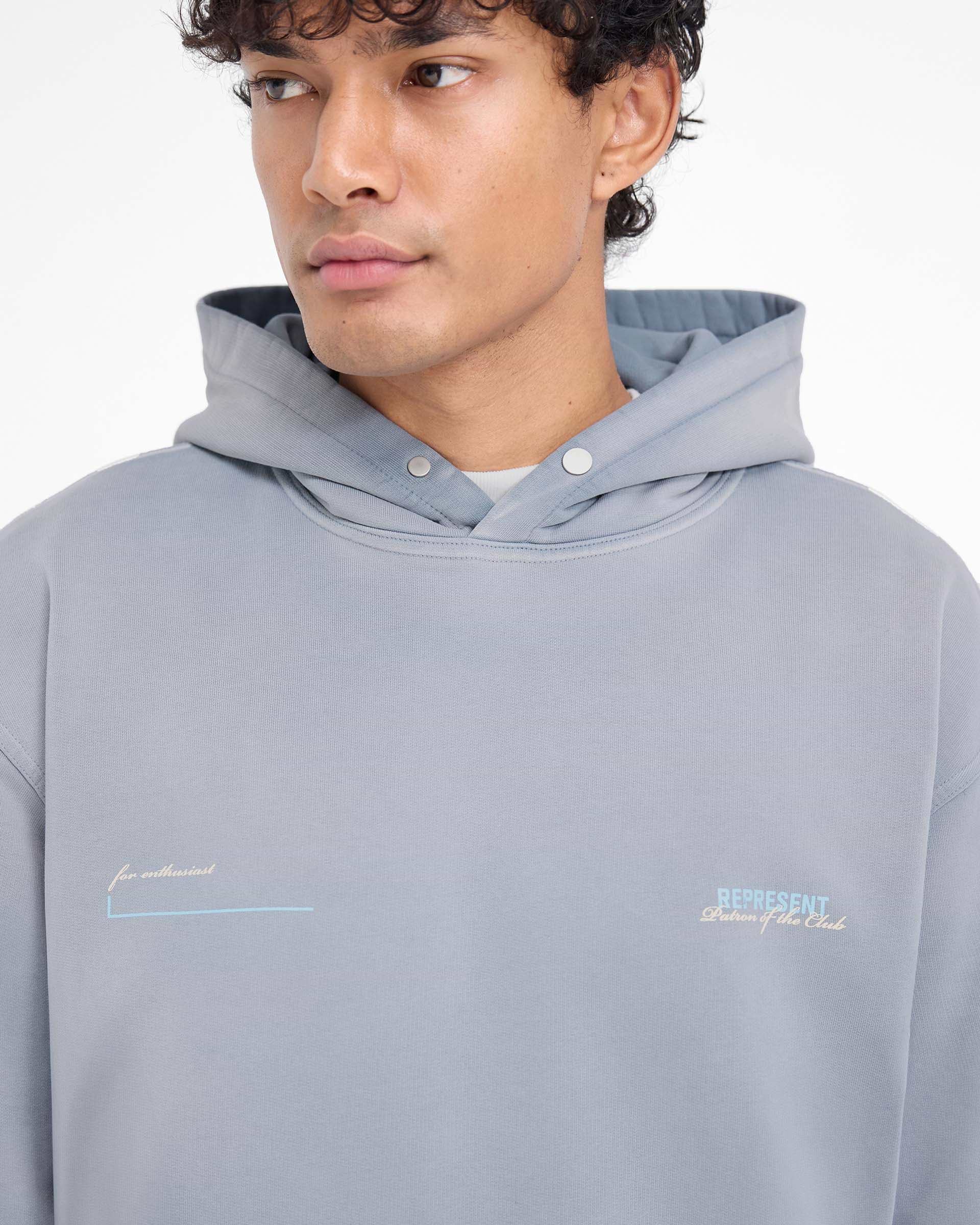 【関税込み】Represent グレー Patron Of The Club フーディ Washed Grey Hoodie | Patron of the Club | REPRESENT