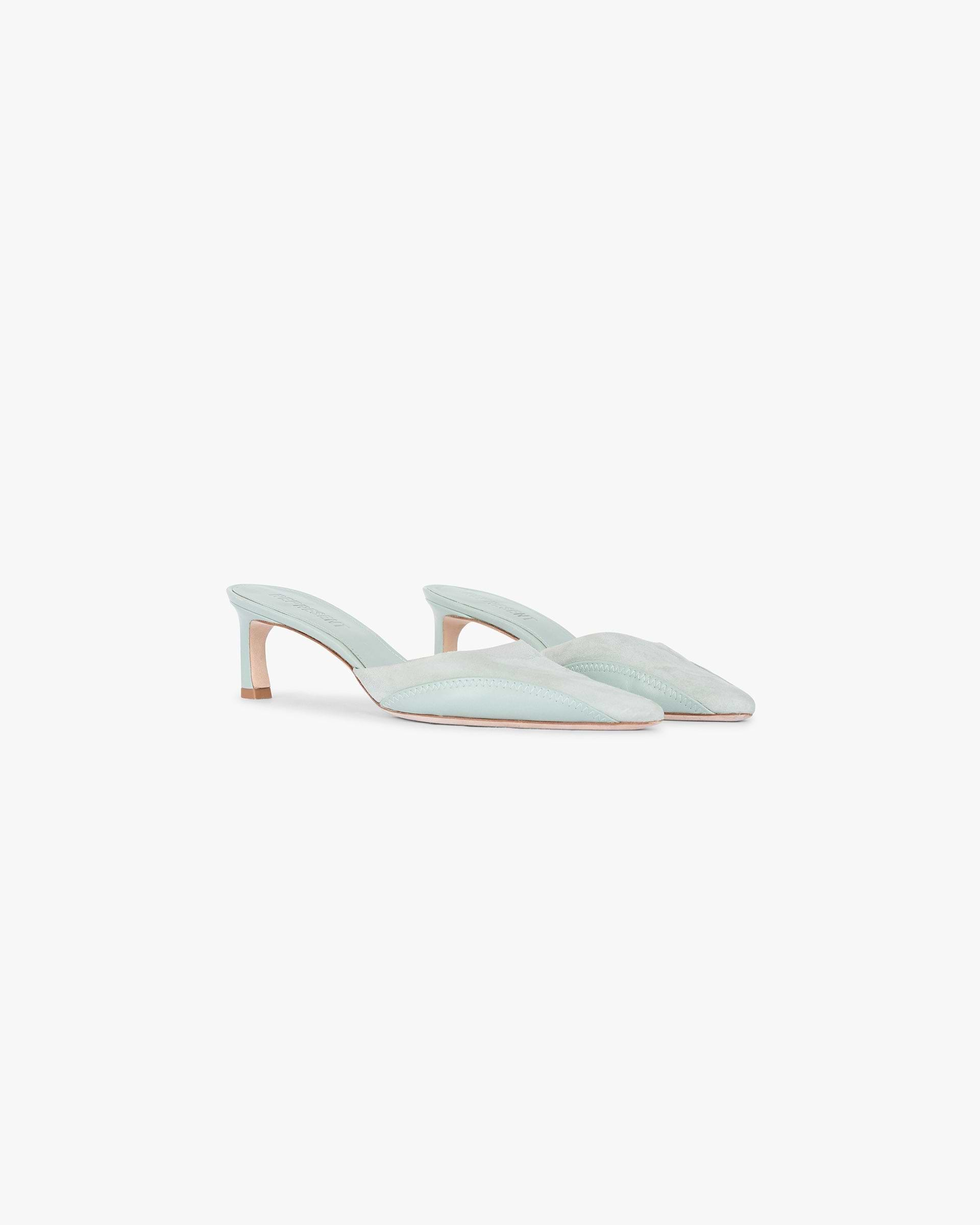 Pointed Mule - Basil