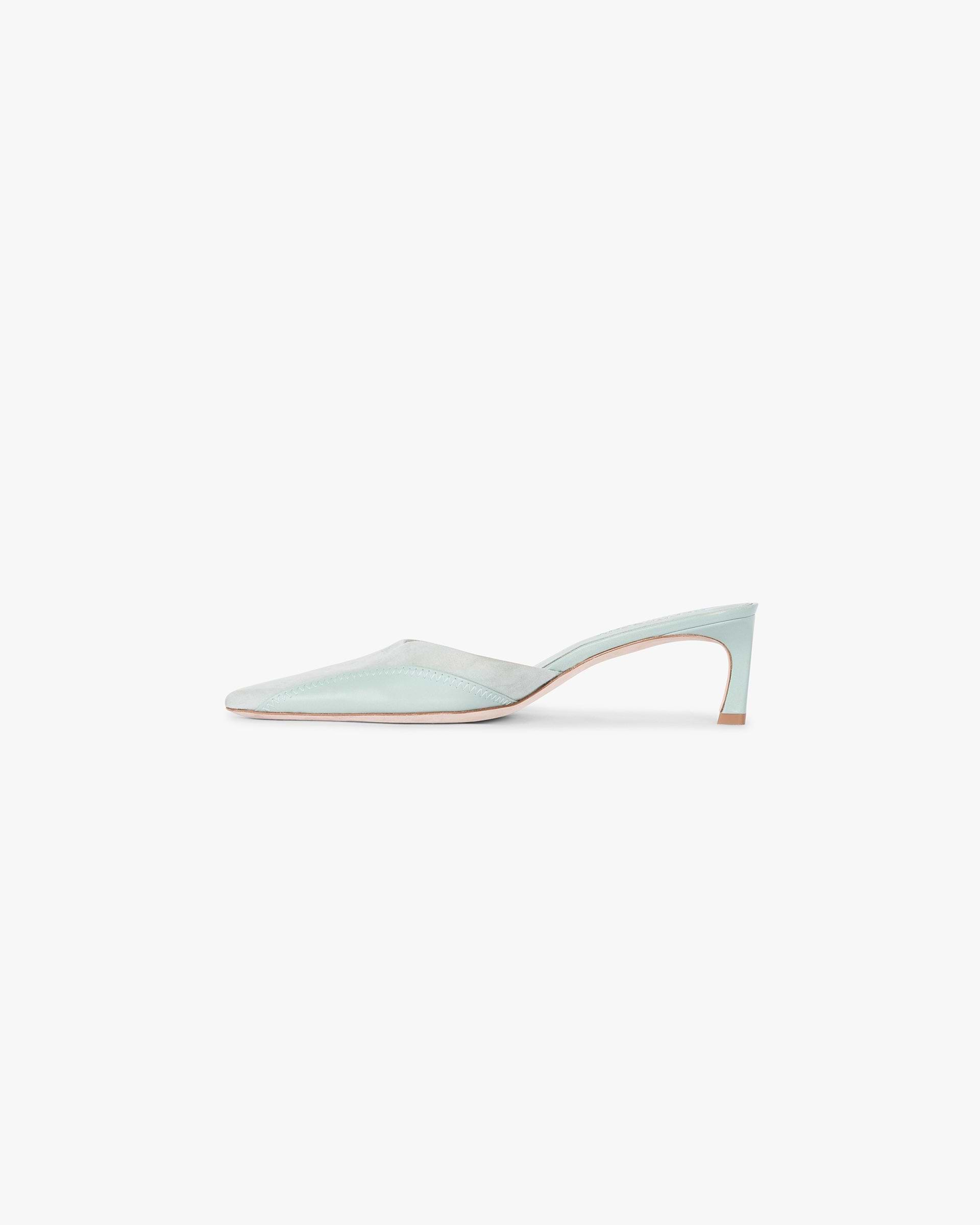 Pointed Mule - Basil