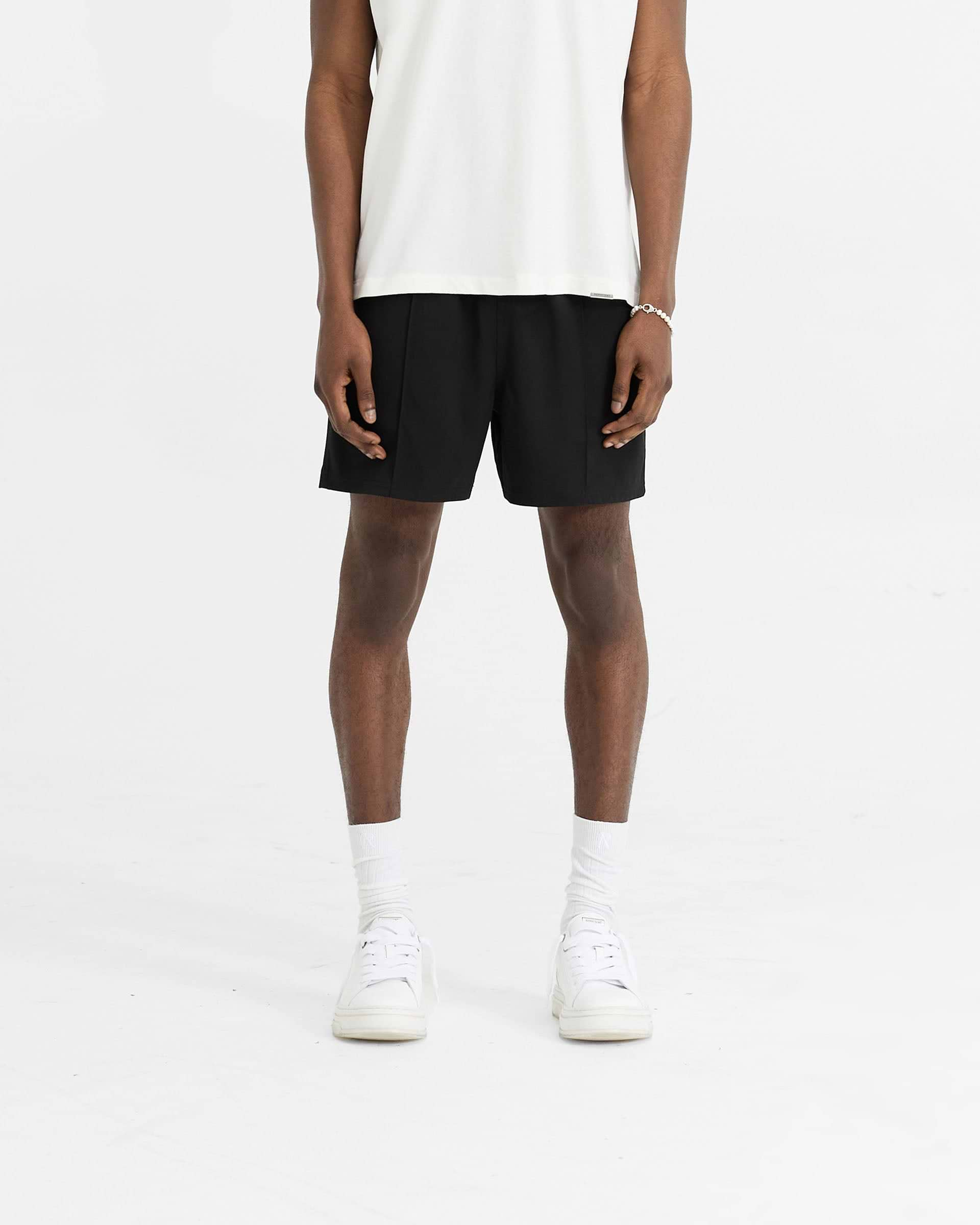 Initial Track Short - Black