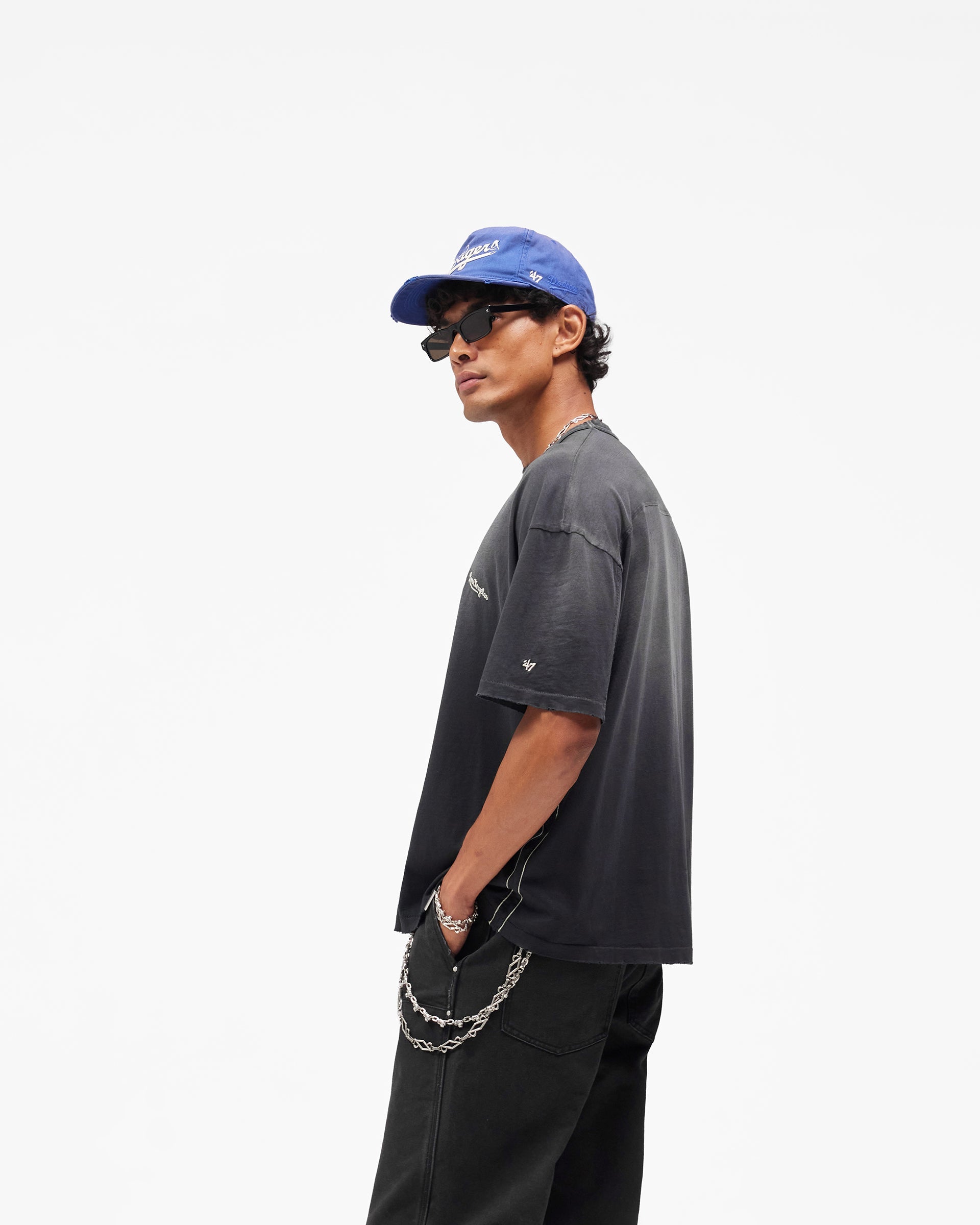 LA Dodgers x Represent T-Shirt Stained Black | Mens T-Shirts