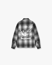Spirits Of Summer Flannel Shirt - Black White