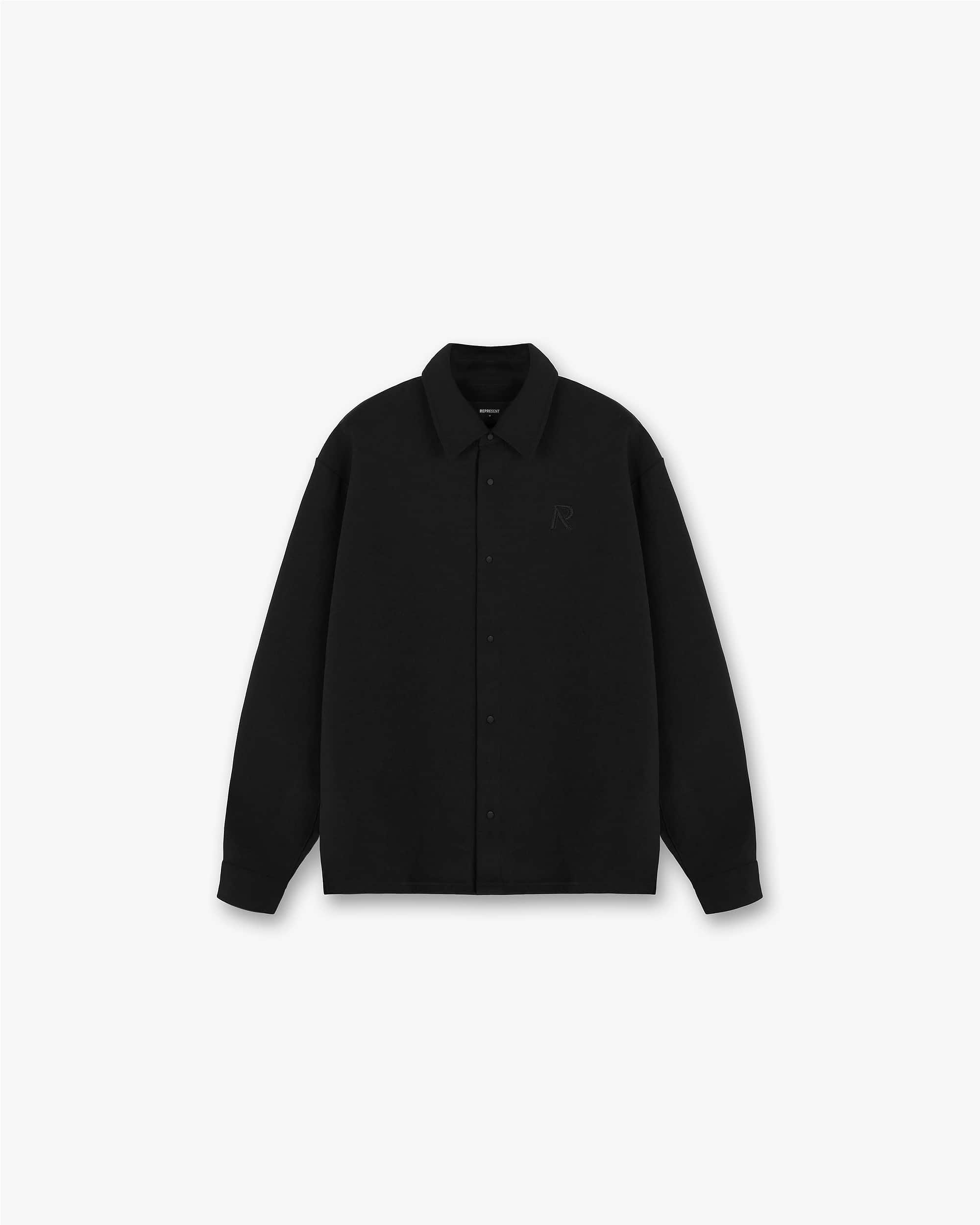 Initial Shirt | Jet Black Shirts FW23 | Represent Clo