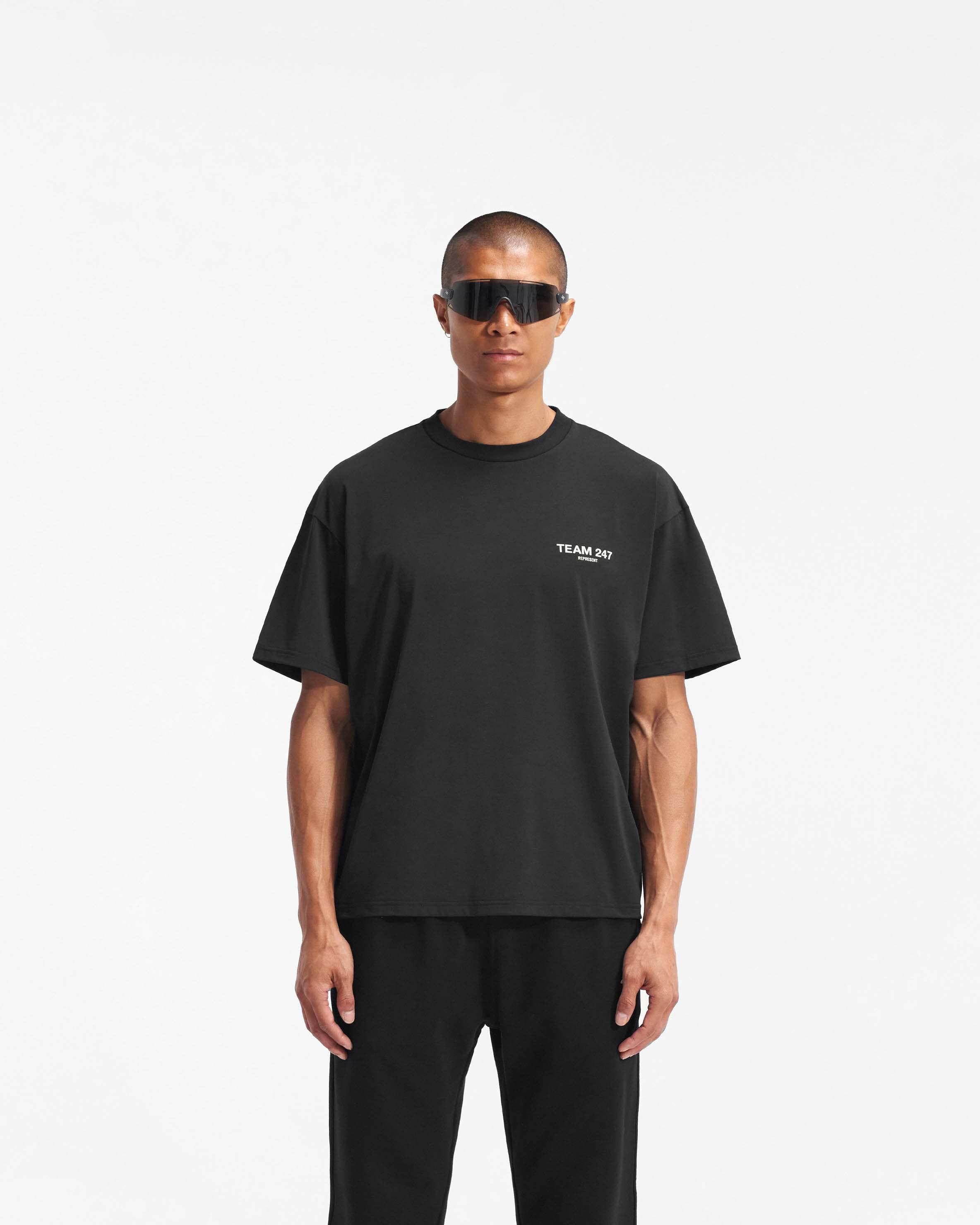 Team 247 Oversized T Shirt Black REPRESENT CLO