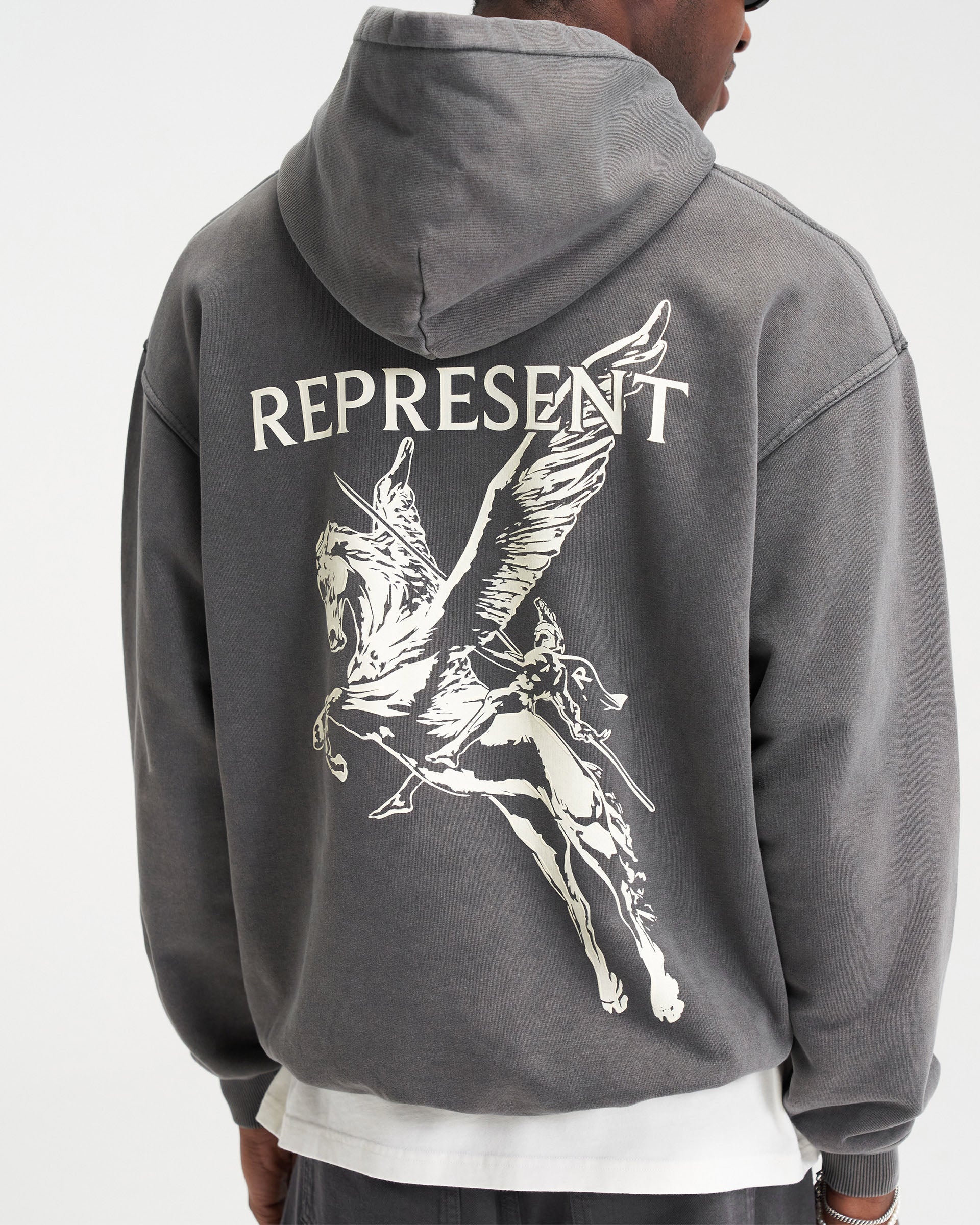 Mascot Hoodie | Vintage Grey | Represent Clo | REPRESENT CLO