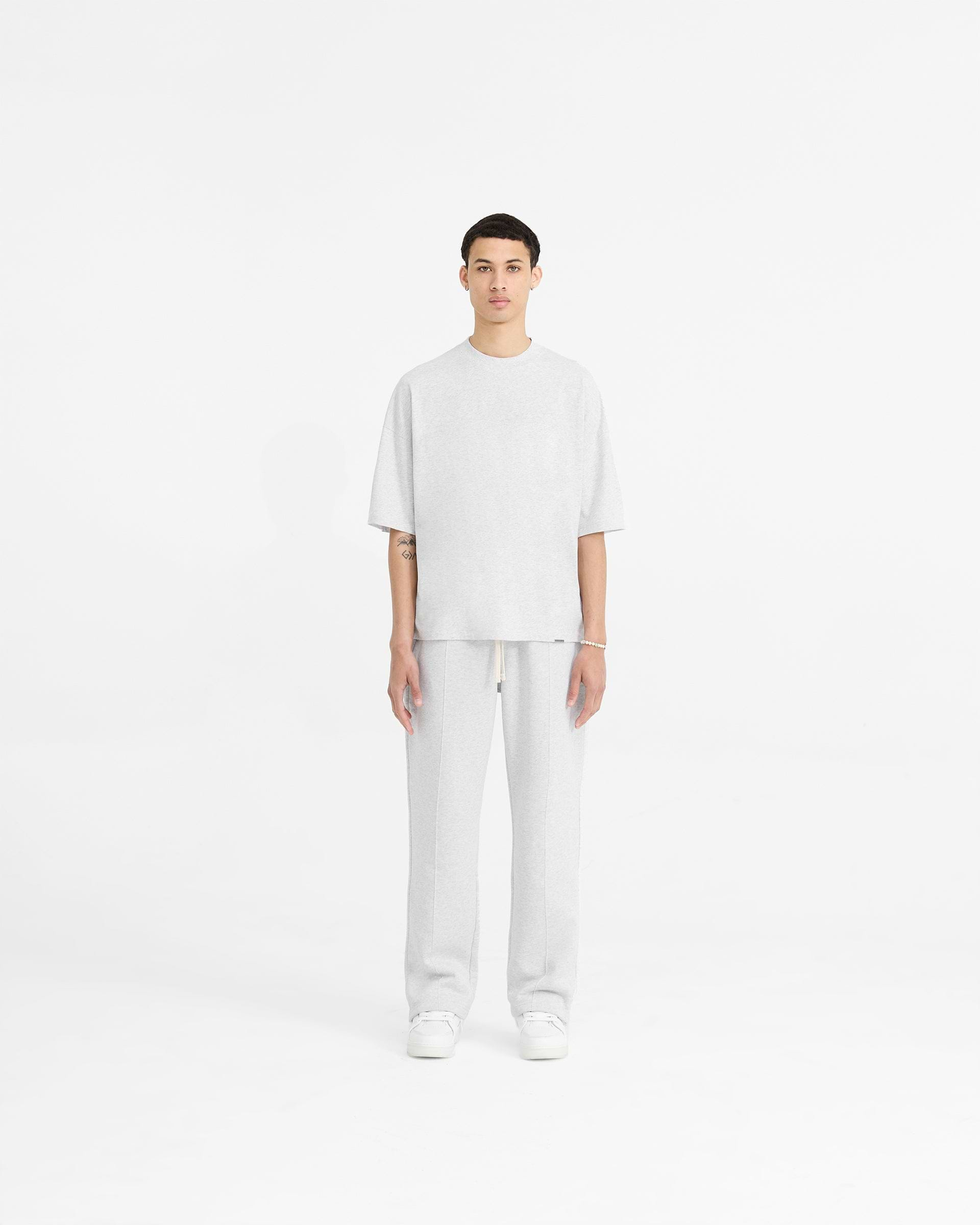 Initial Boxy T-Shirt - Ice Grey Marl