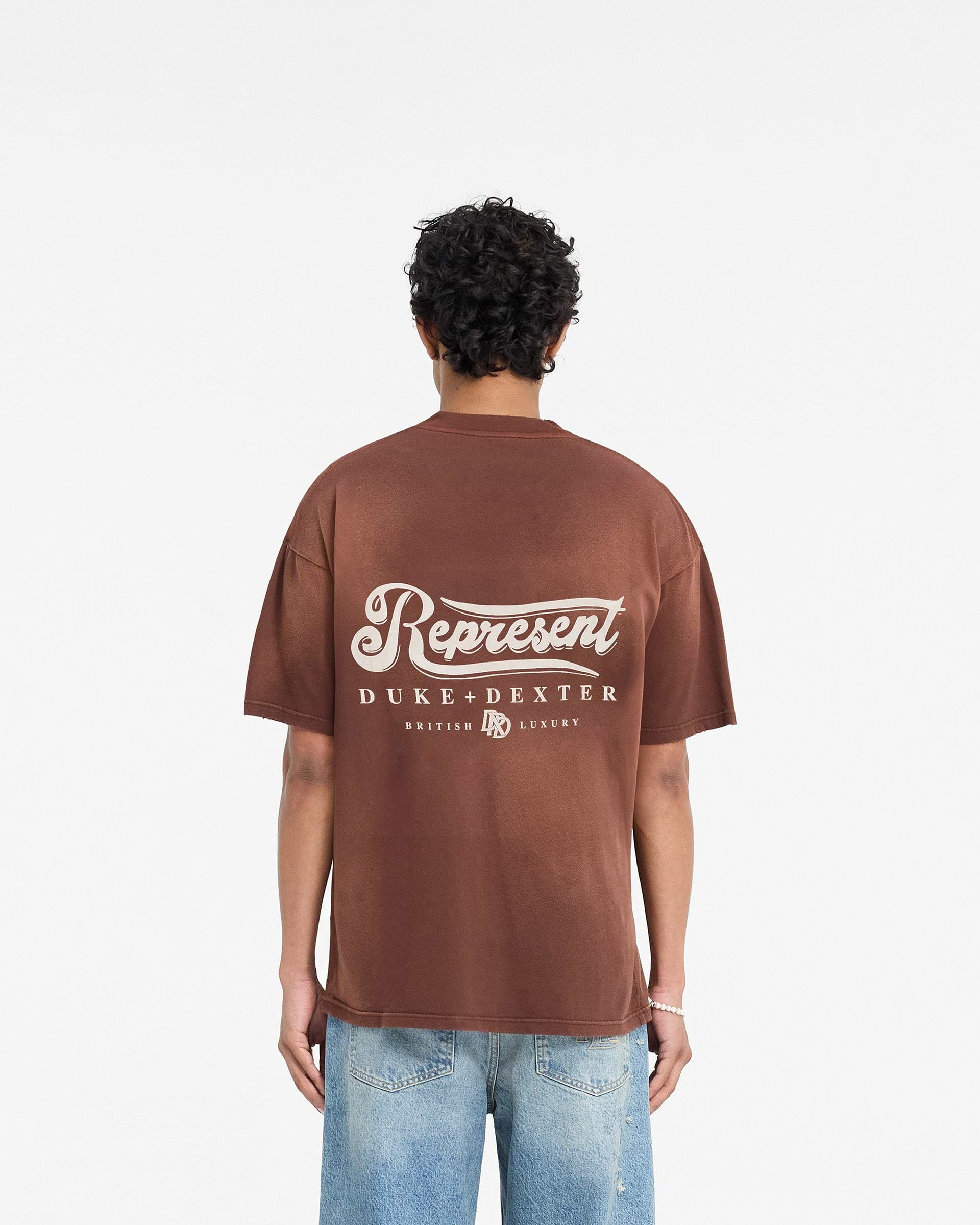 Represent X Duke + Dexter British Luxury T-Shirt - Rust