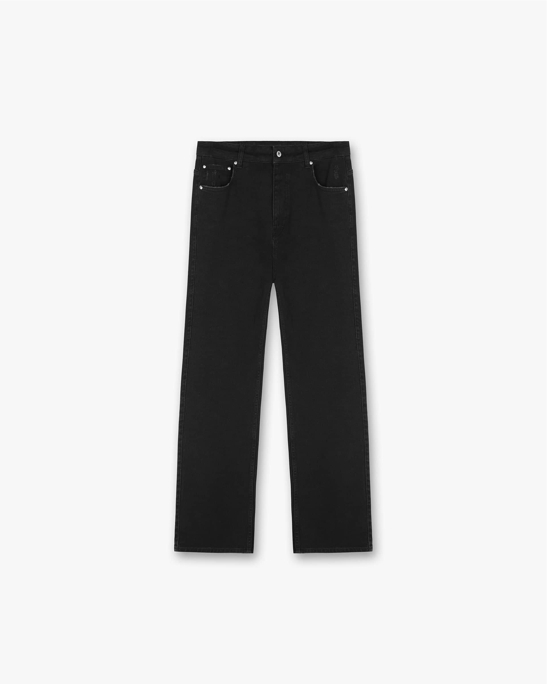 Black Ripped Knee High Waist Sinead Baggy Fit Jeans