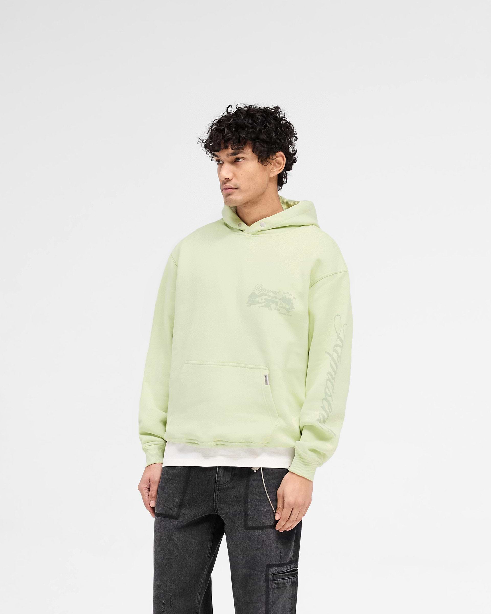 Raceway Hoodie - Matcha | REPRESENT