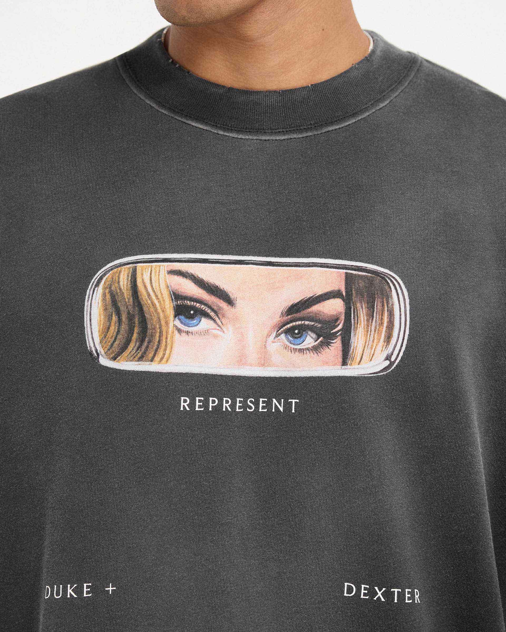 meaning tシャツ Jerzees Men's Stitching Crew Neck Polyester T-Shirt, Black