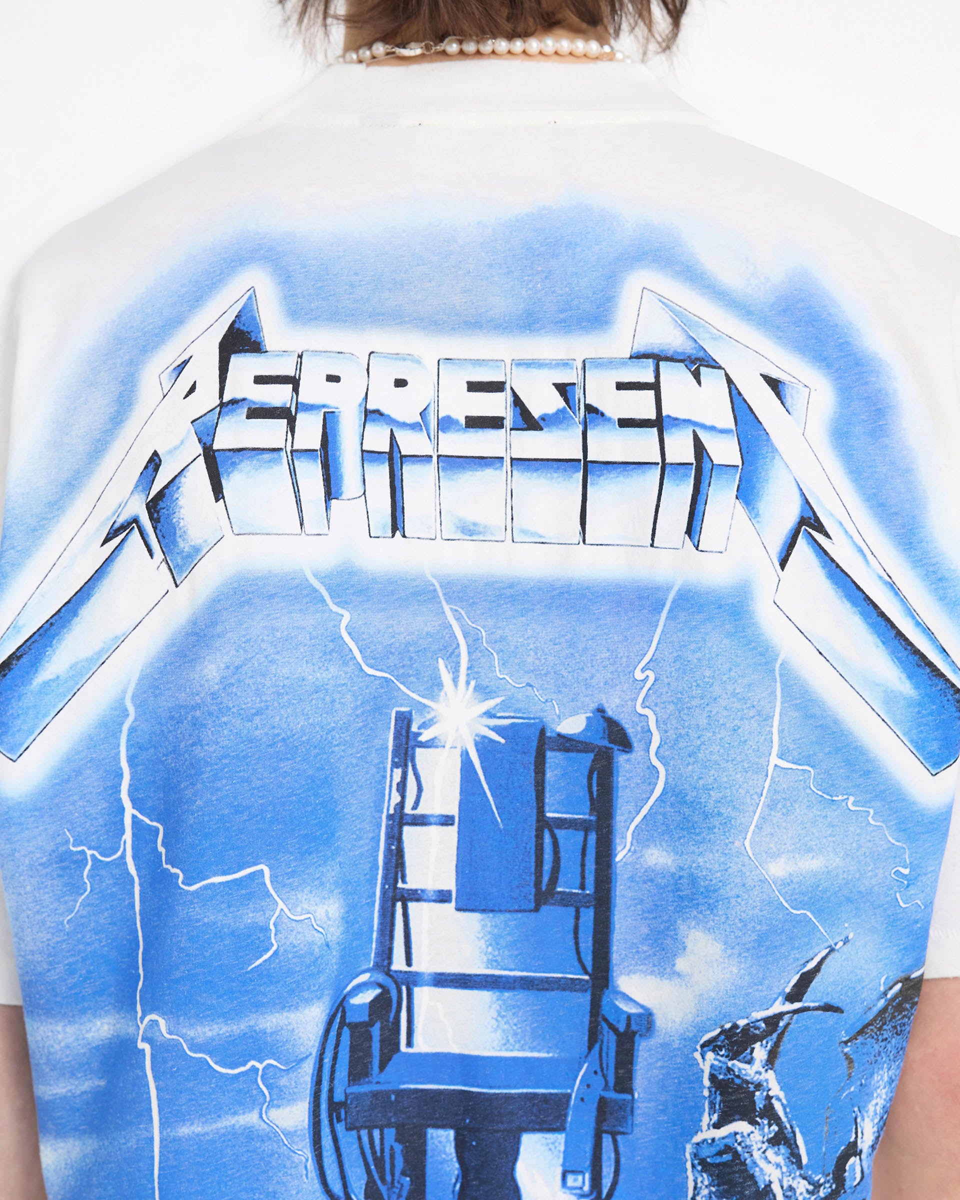 Metallica Ride The Lightning T-Shirt | Flat White | REPRESENT