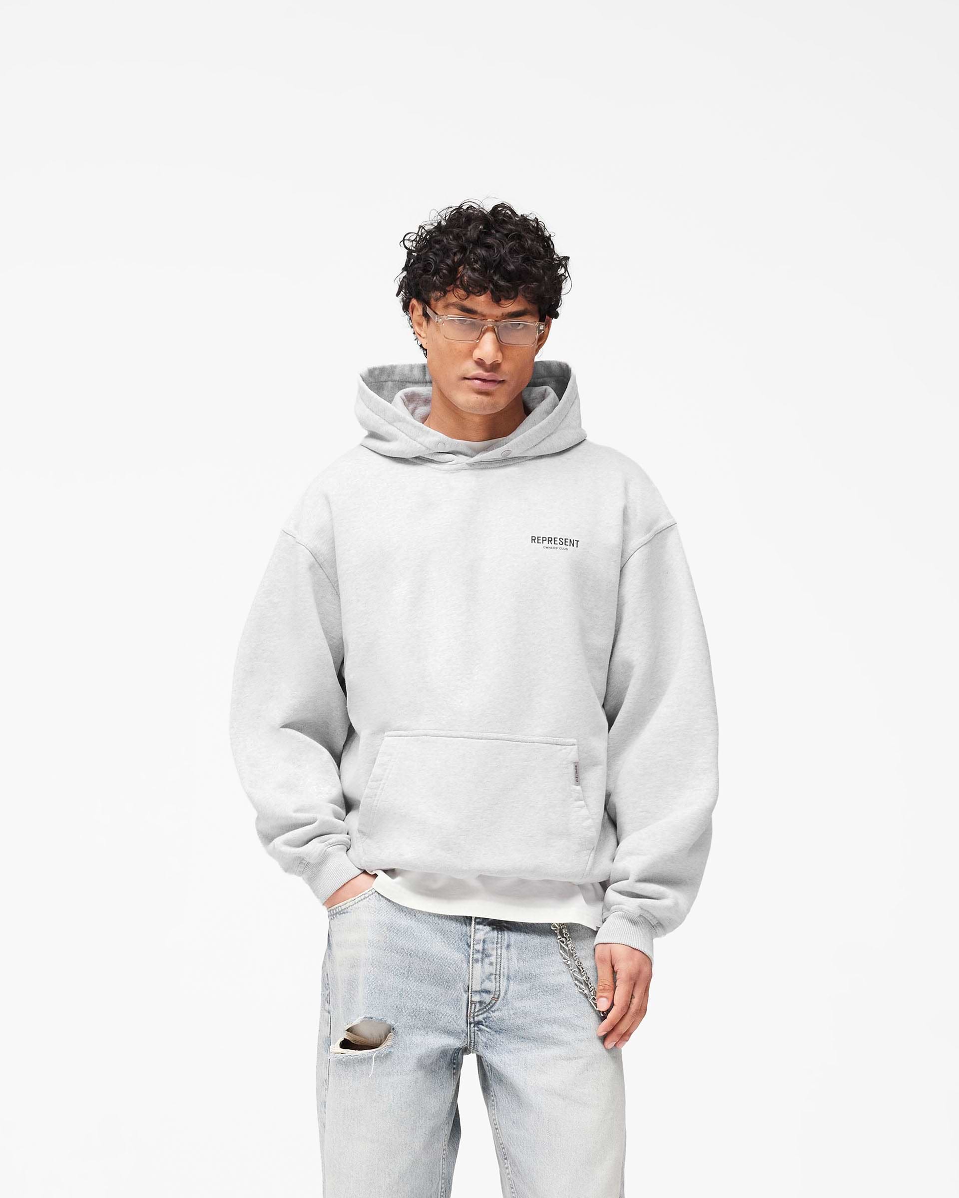 Represent Owners Club Hoodie | Ash Grey Hoodies | Represent