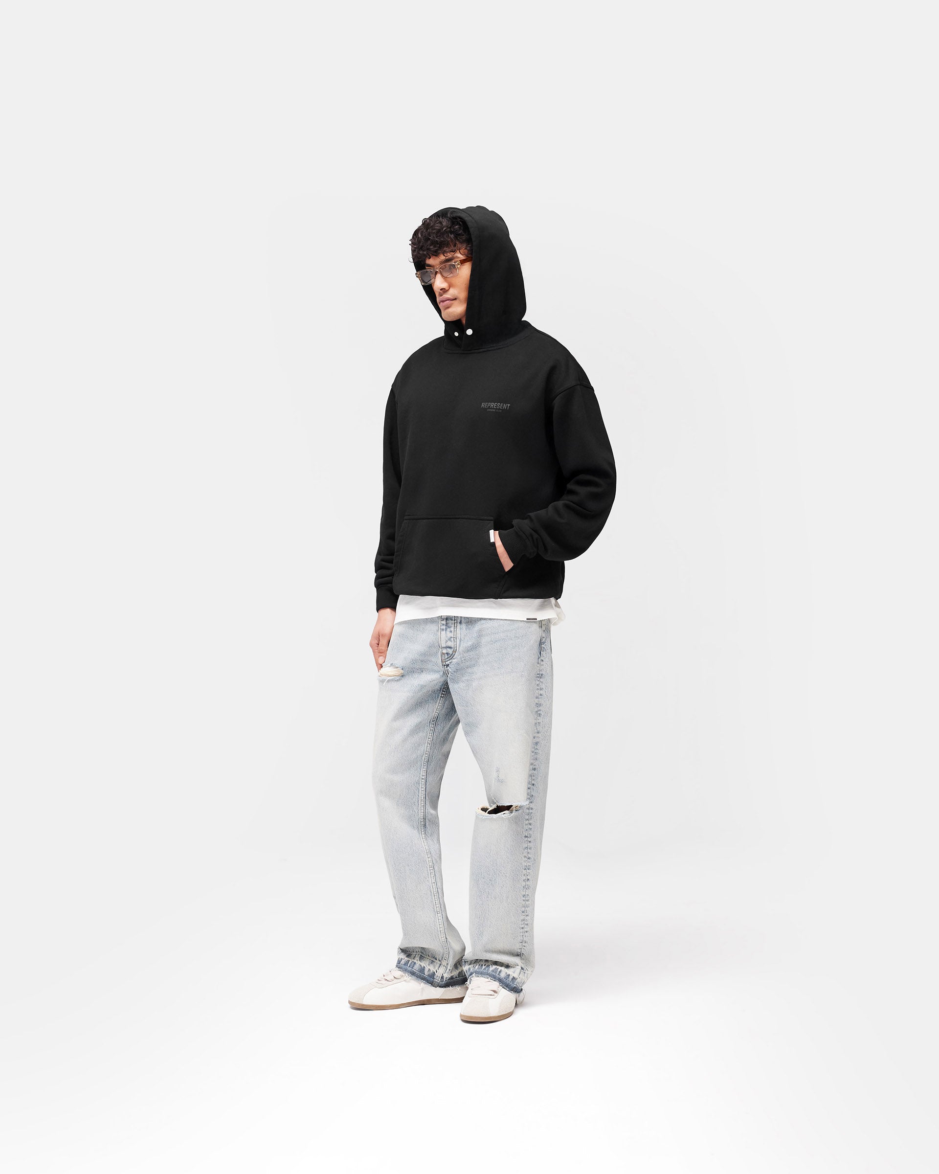 Matte Black Hoodie | Owners' Club | REPRESENT