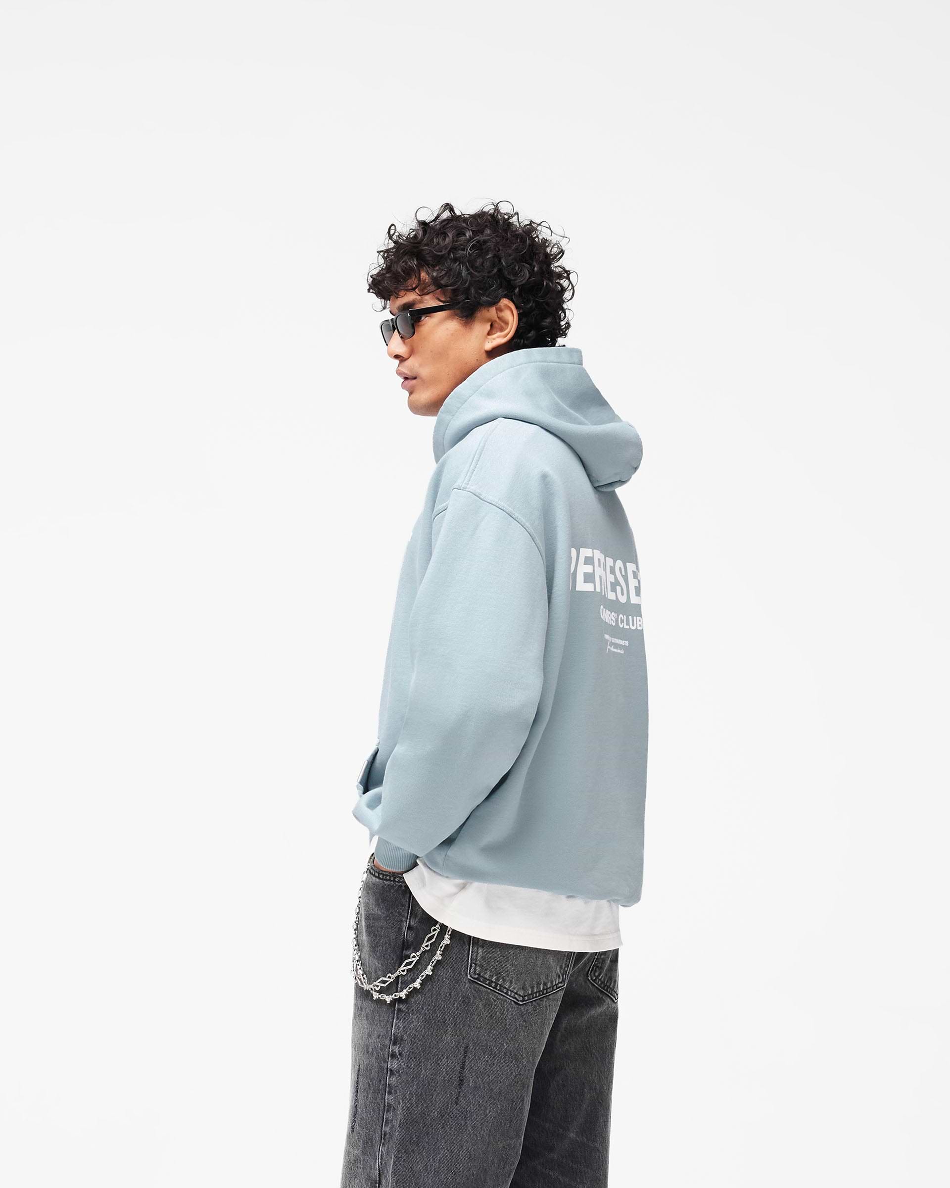 Represent Owners Club Hoodie | Powder Blue Hoodies | REPRESENT