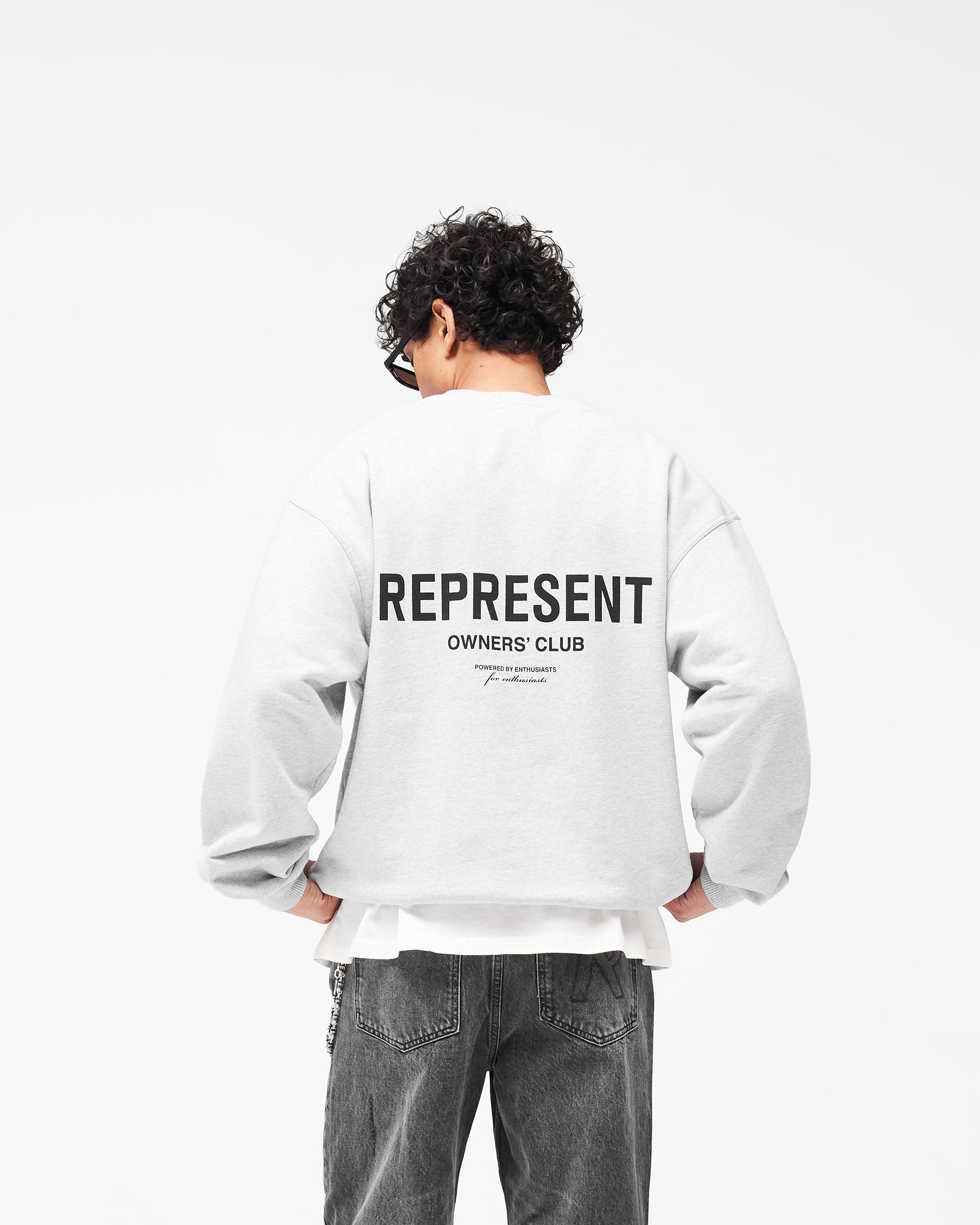 Represent Owners Club Sweater - Ash Grey